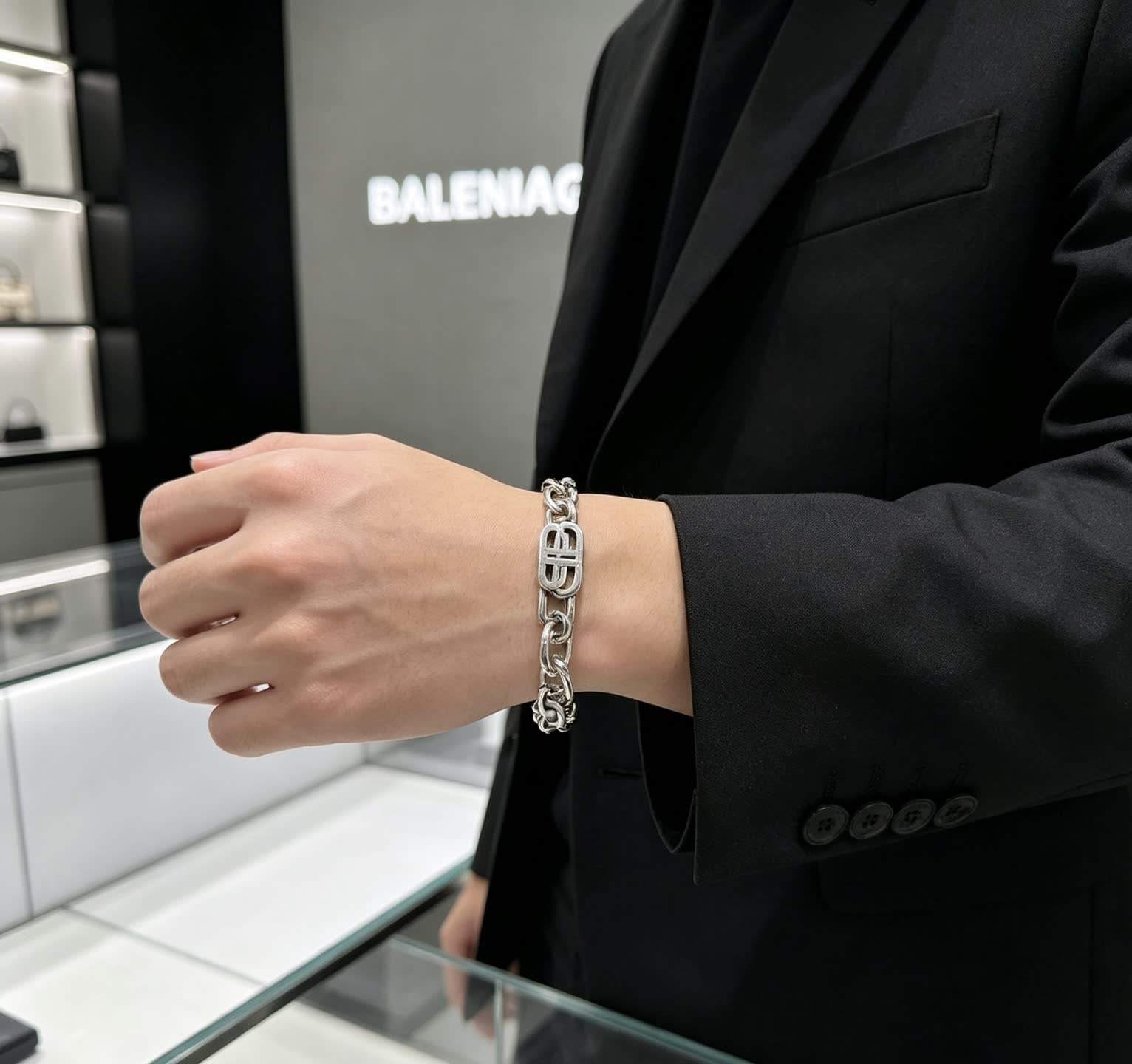 Balenciaga Silver Bracelet