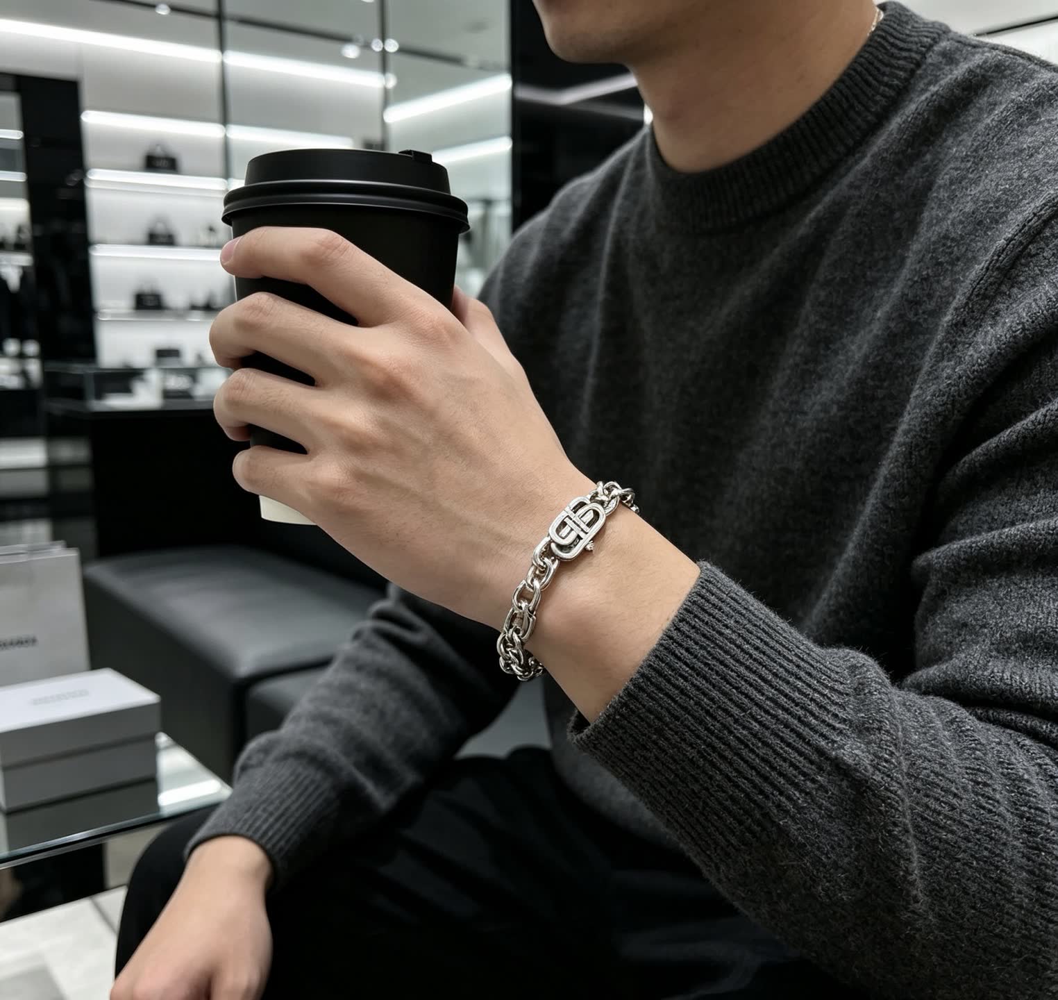 Balenciaga Silver Bracelet