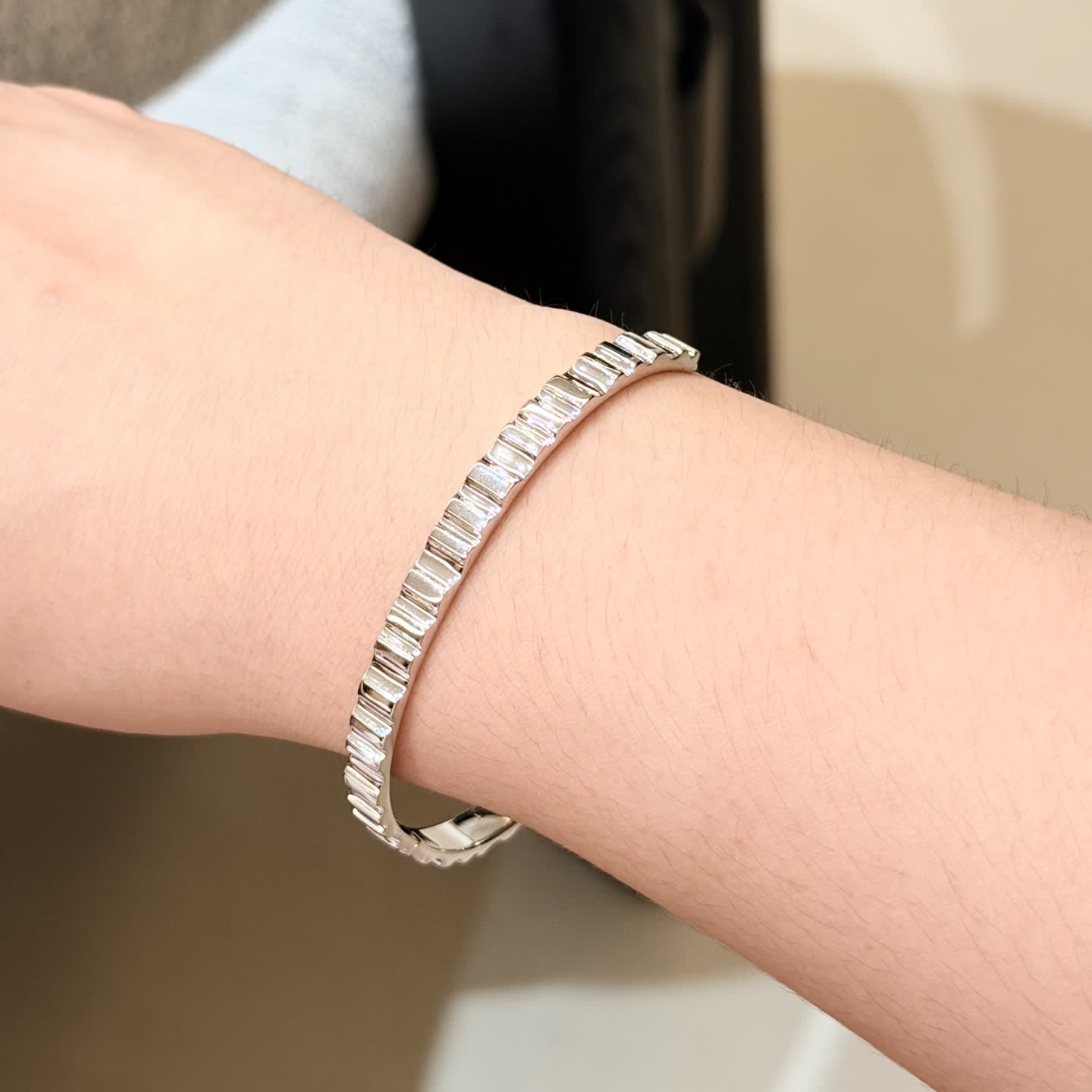 Boucheron Silver Bangle Bracelet