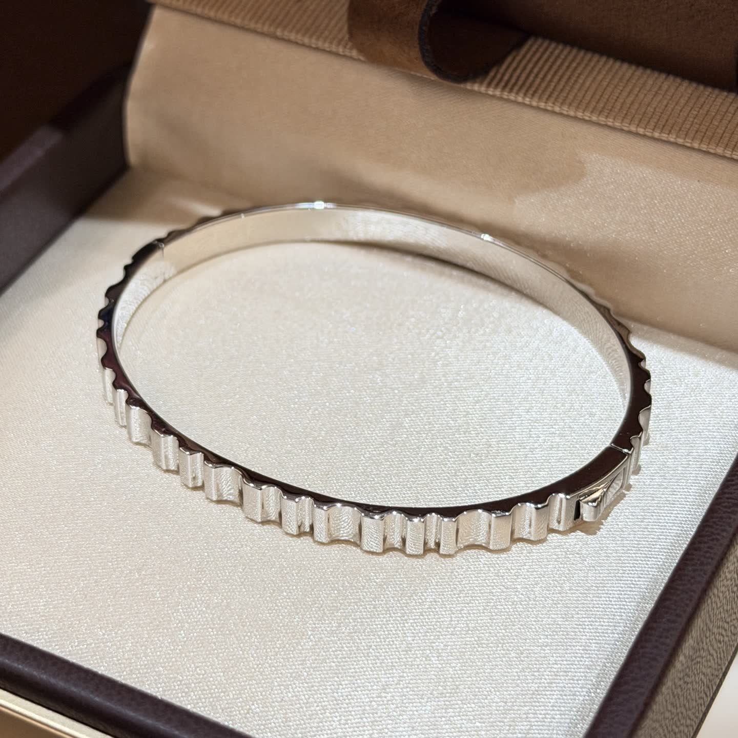 Boucheron Silver Bangle Bracelet