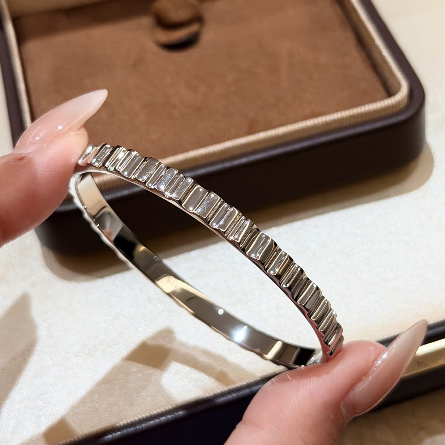 Boucheron Silver Bangle Bracelet