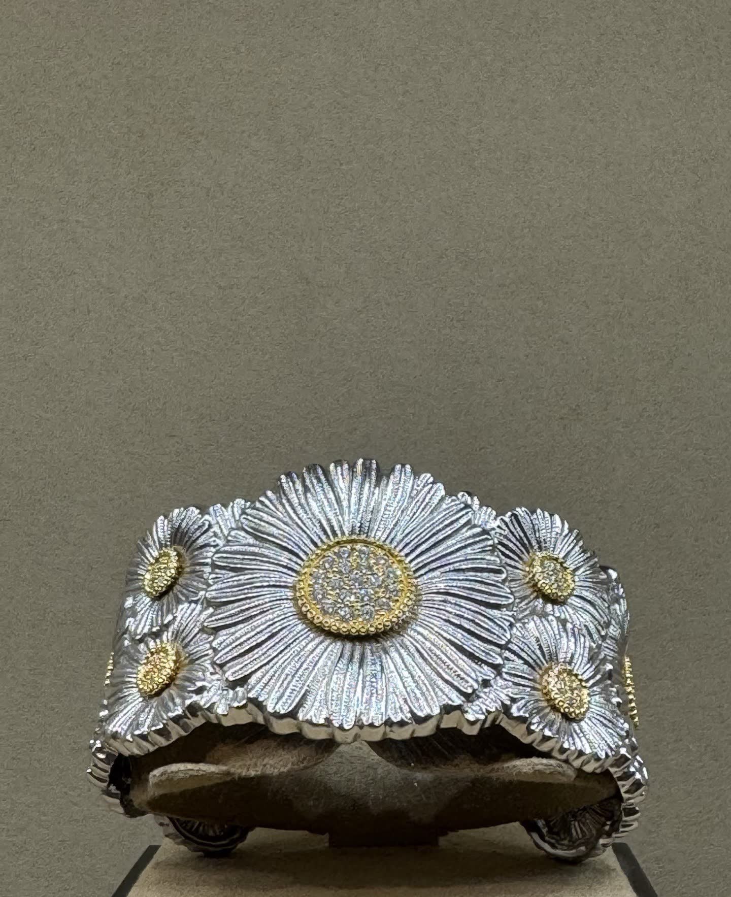 Buccellati Silver and Gold Flower Bracelet
