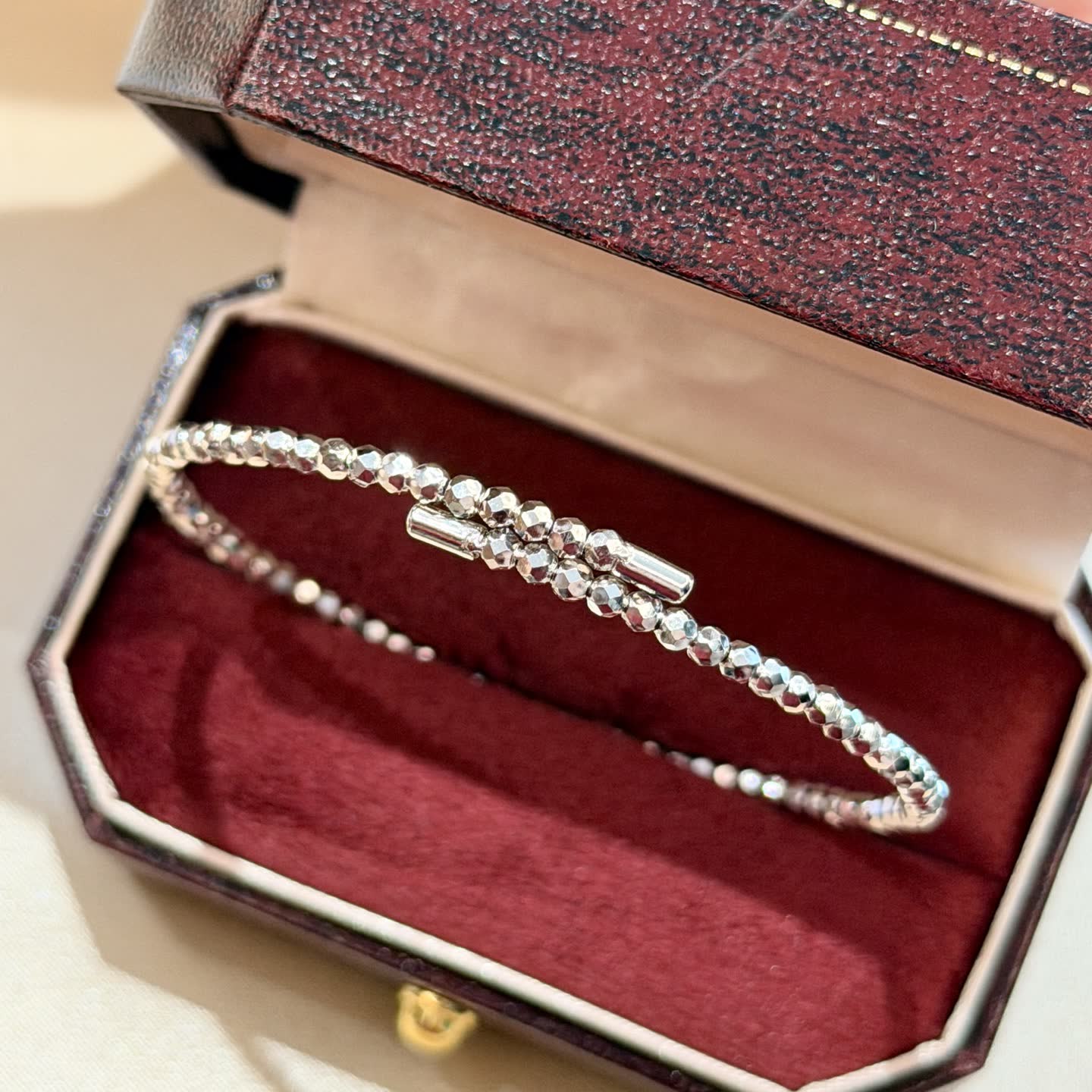 Silver Beaded Bracelet