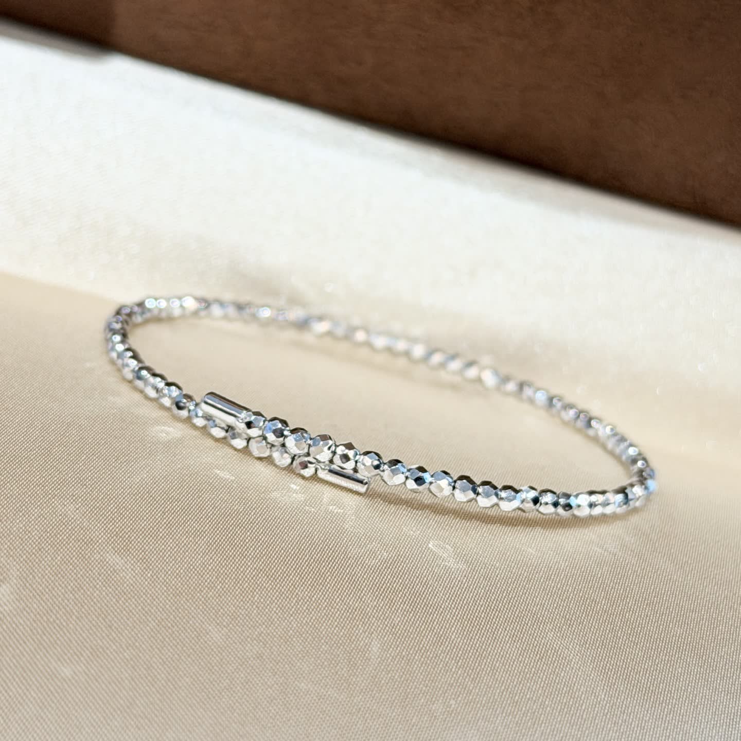 Silver Beaded Bracelet