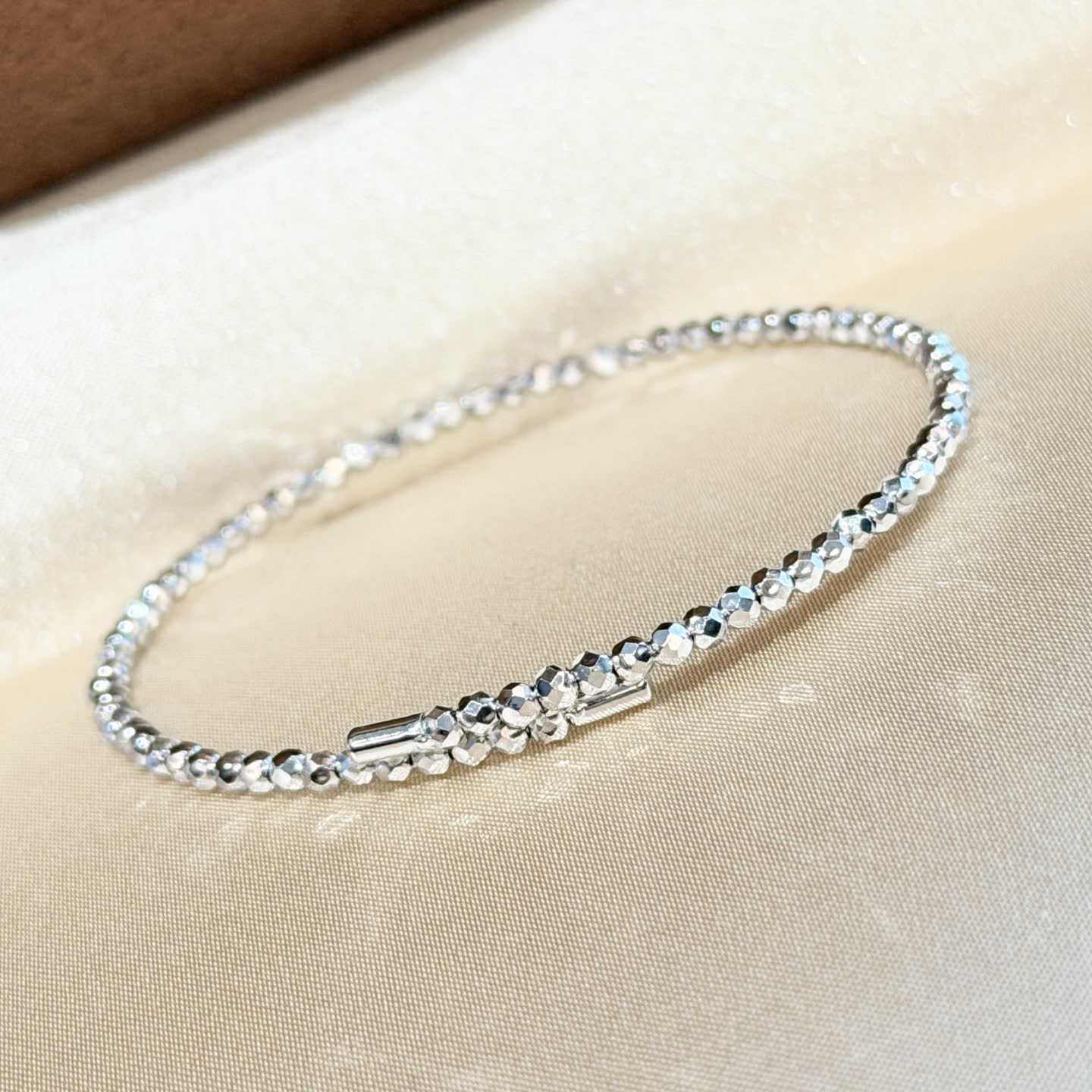 Silver Beaded Bracelet
