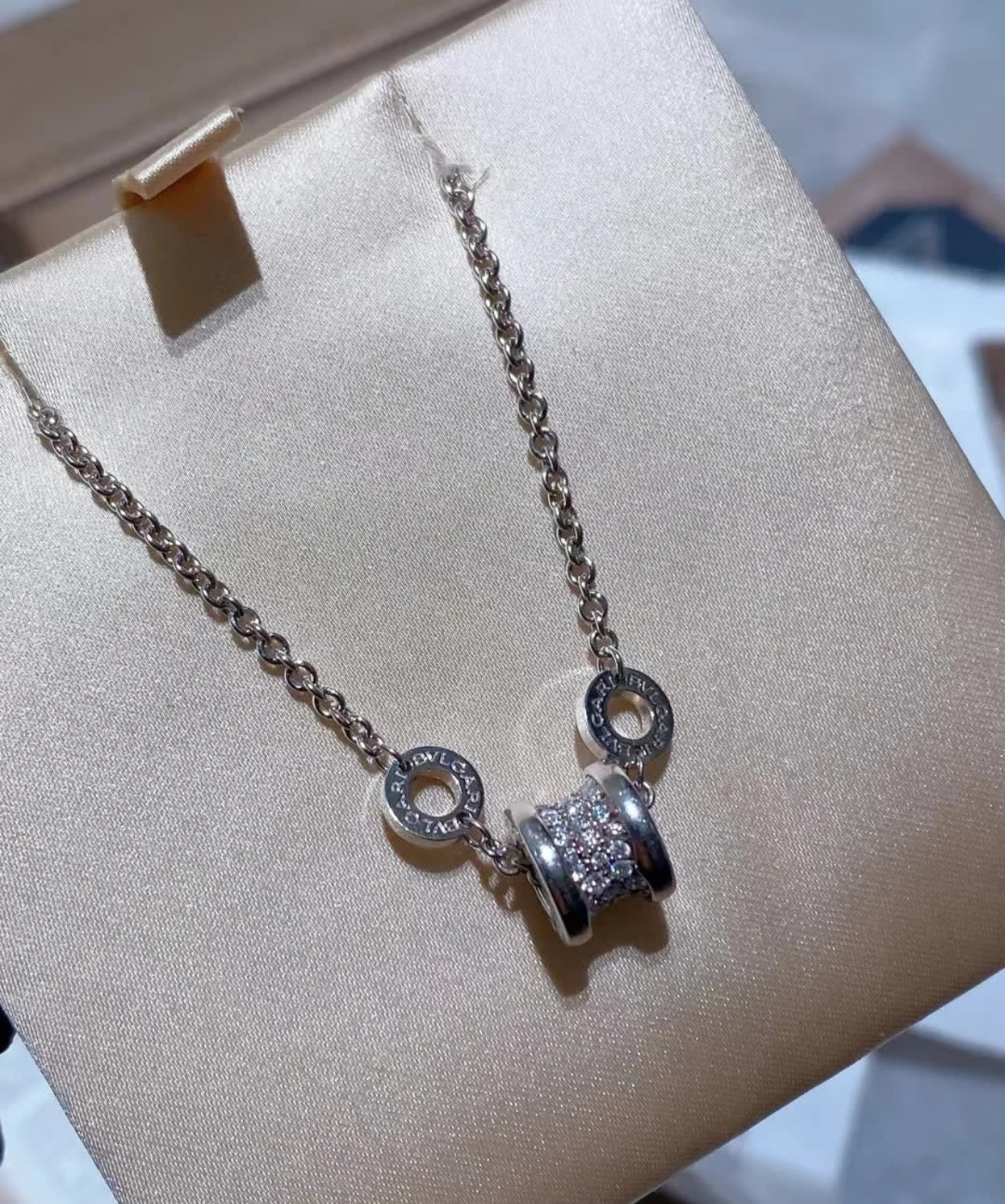 Bvlgari Small Diamond Charm Bracelet