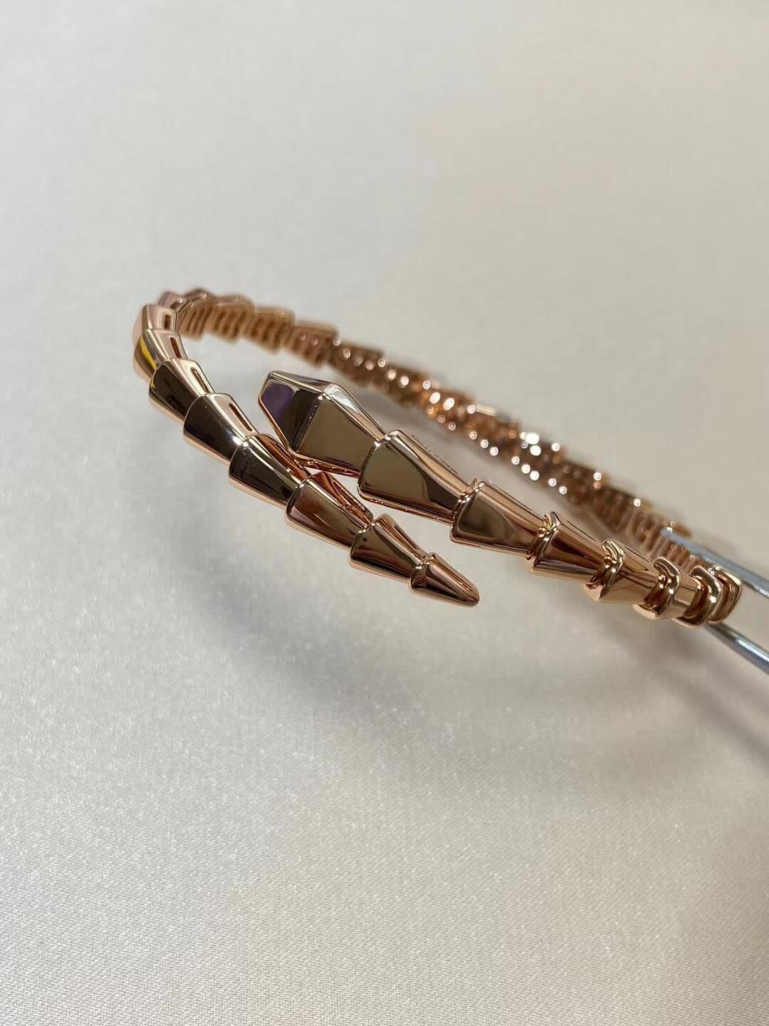 Bvlgari Gold Tone Crystal Bracelet