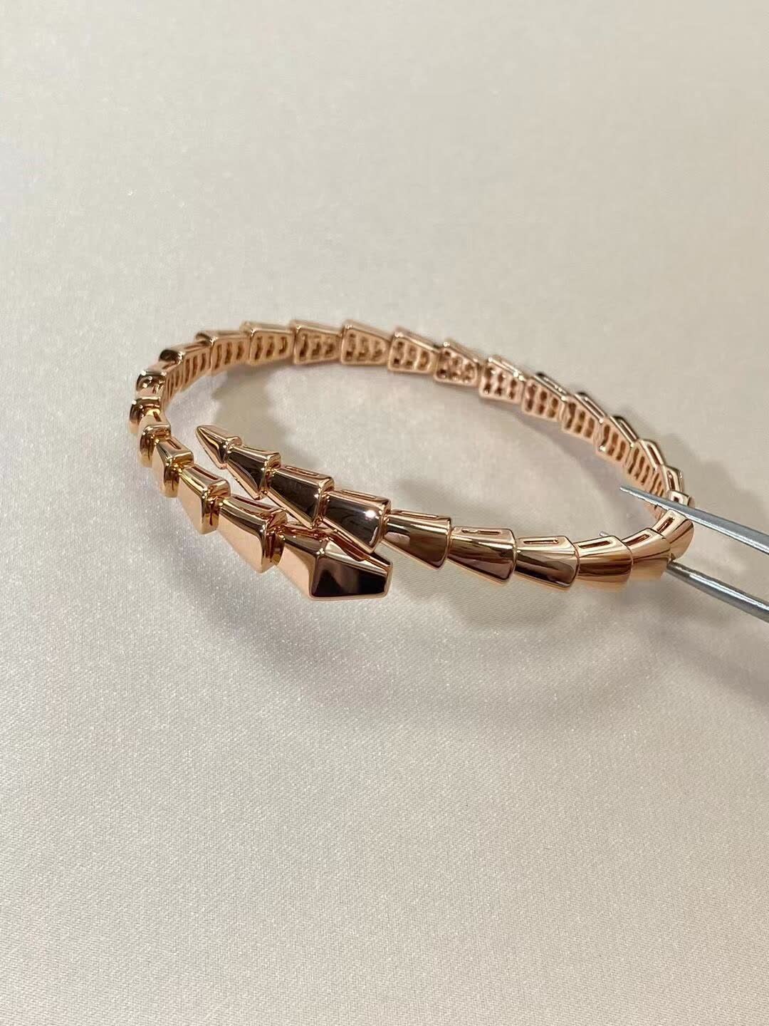 Bvlgari Gold Tone Crystal Bracelet