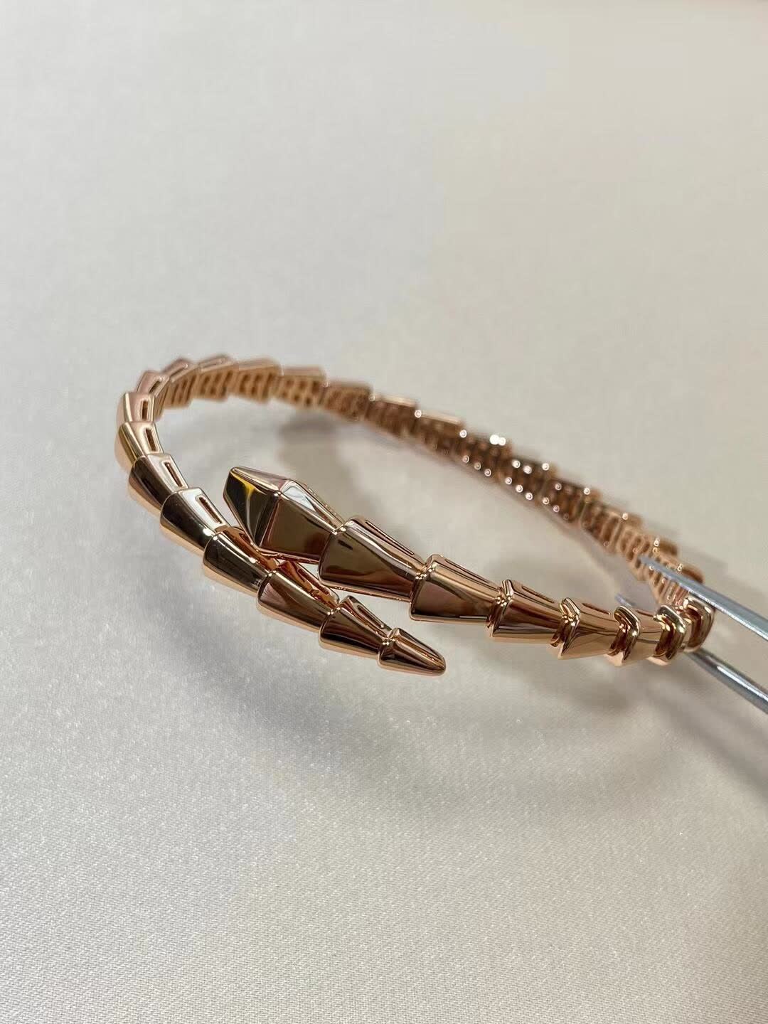 Bvlgari Gold Tone Crystal Bracelet
