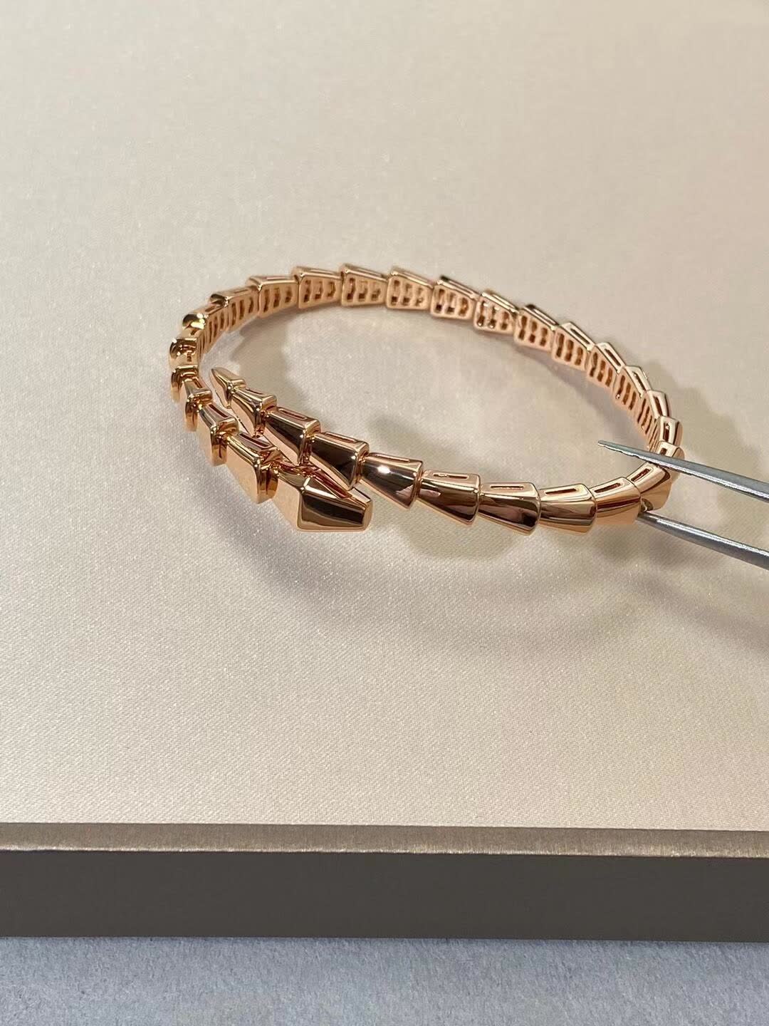 Bvlgari Gold Tone Crystal Bracelet