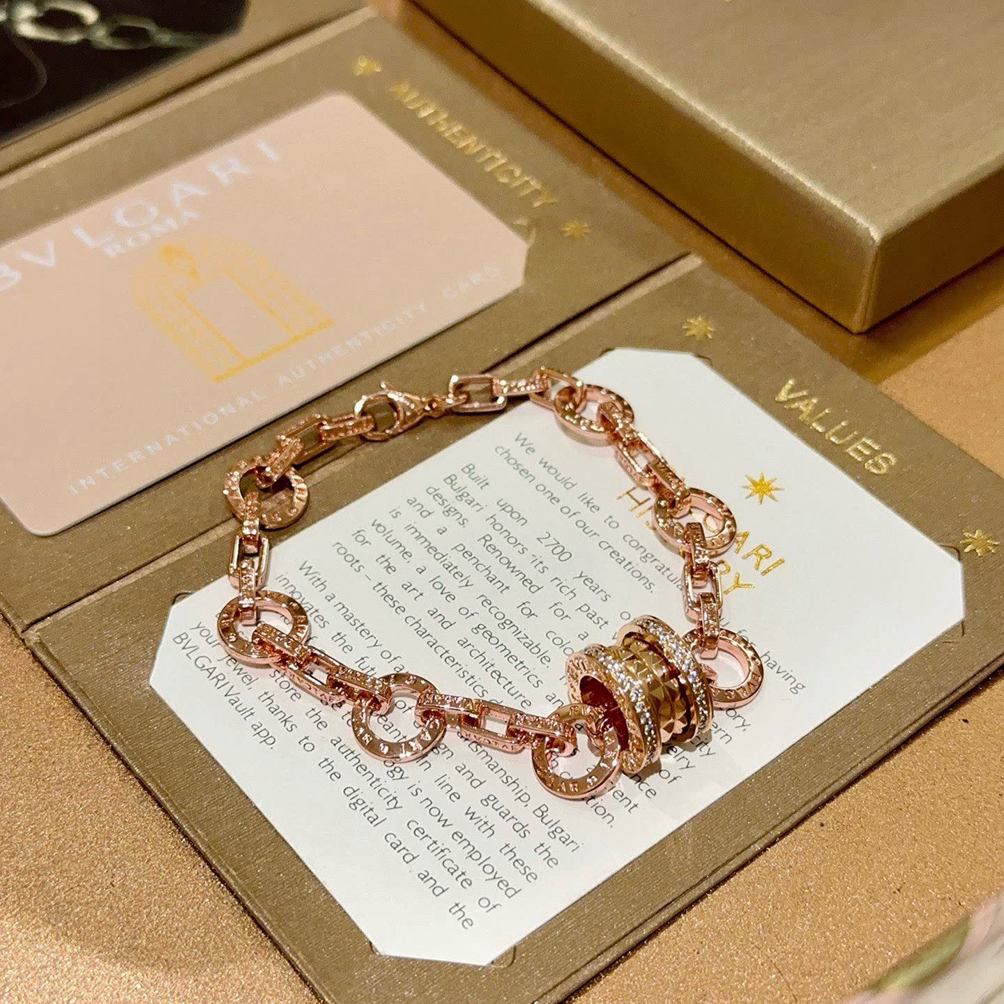 Bvlgari Rose Gold Bracelet