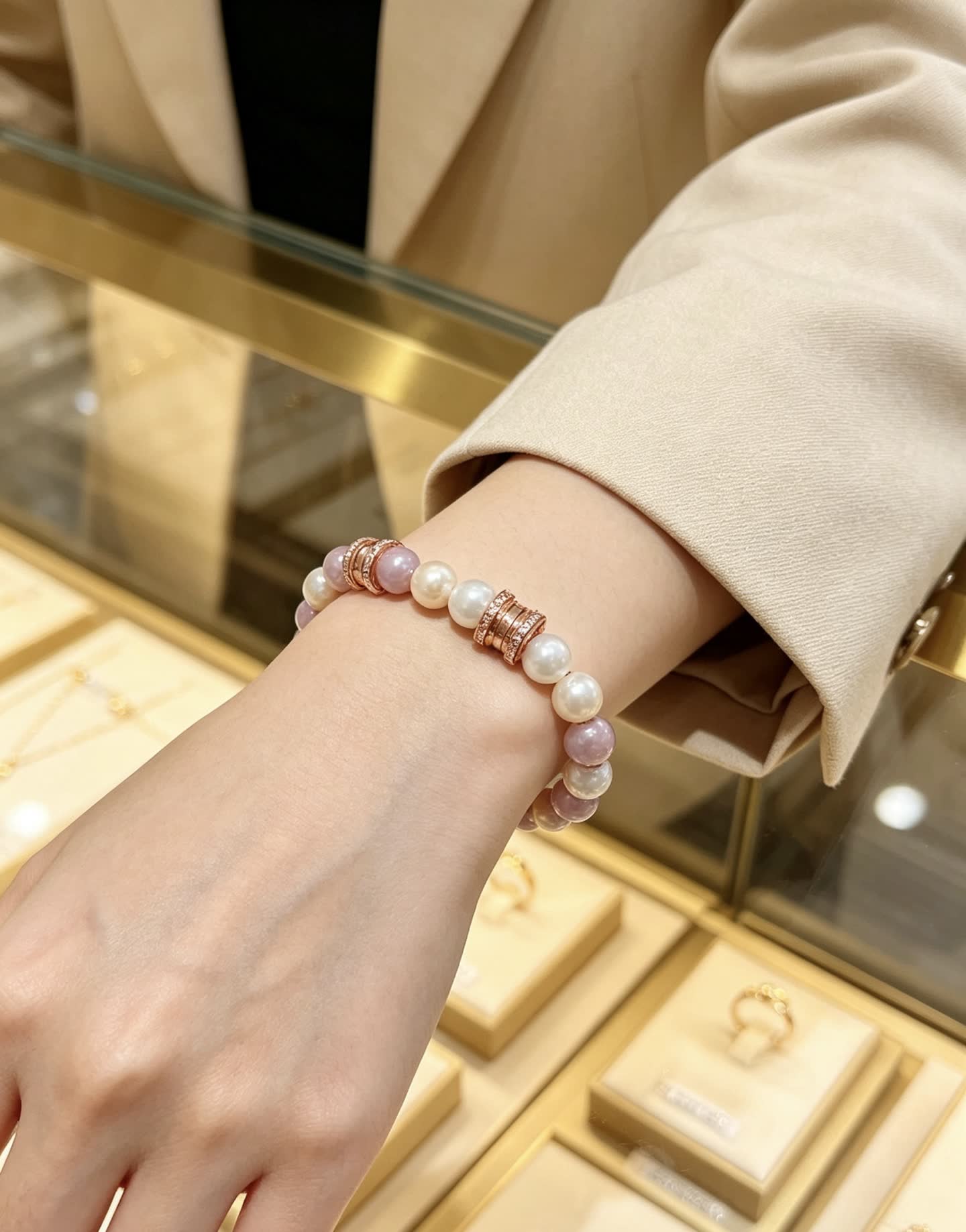 Bvlgari Multicolored Pearl Bracelet