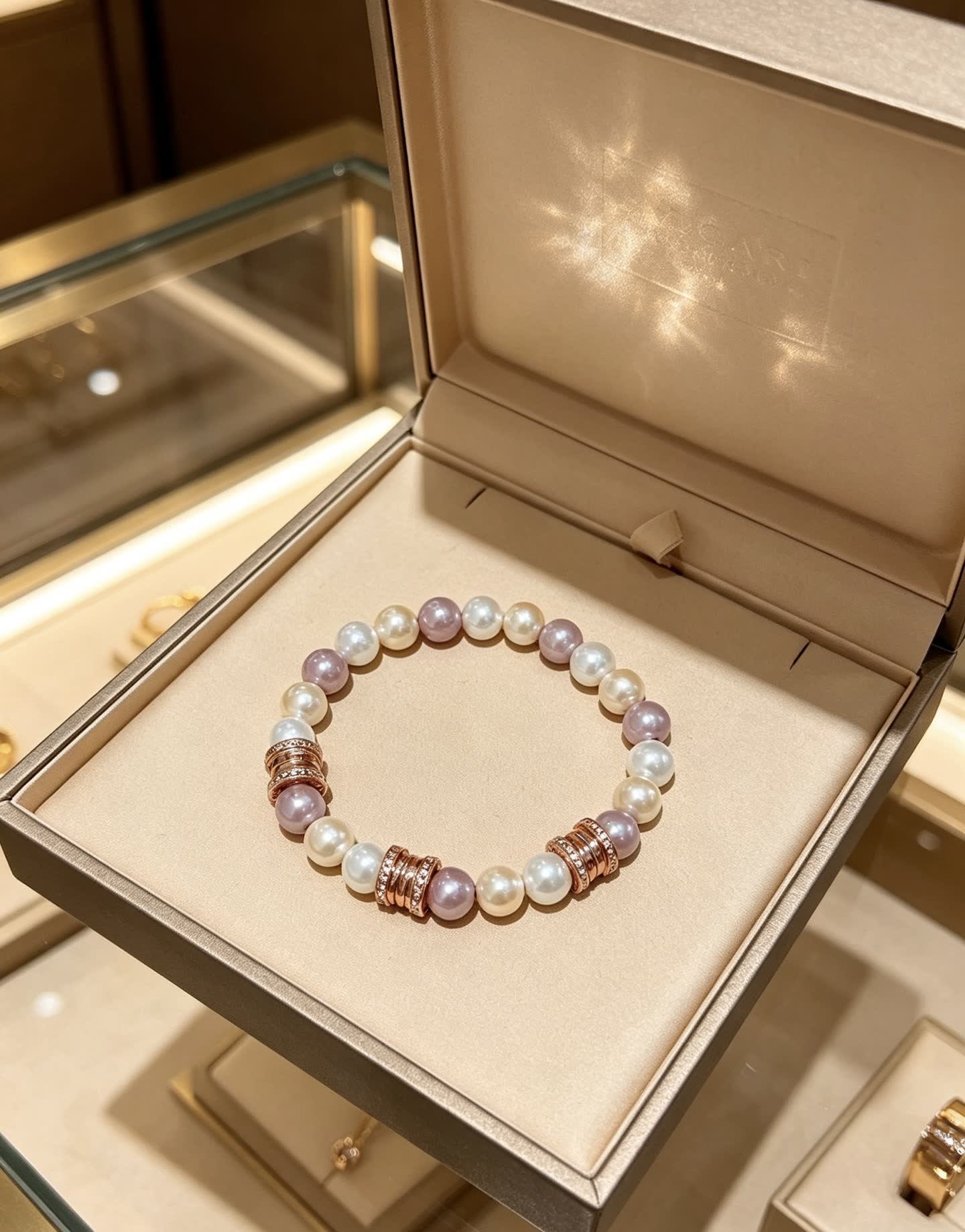 Bvlgari Multicolored Pearl Bracelet
