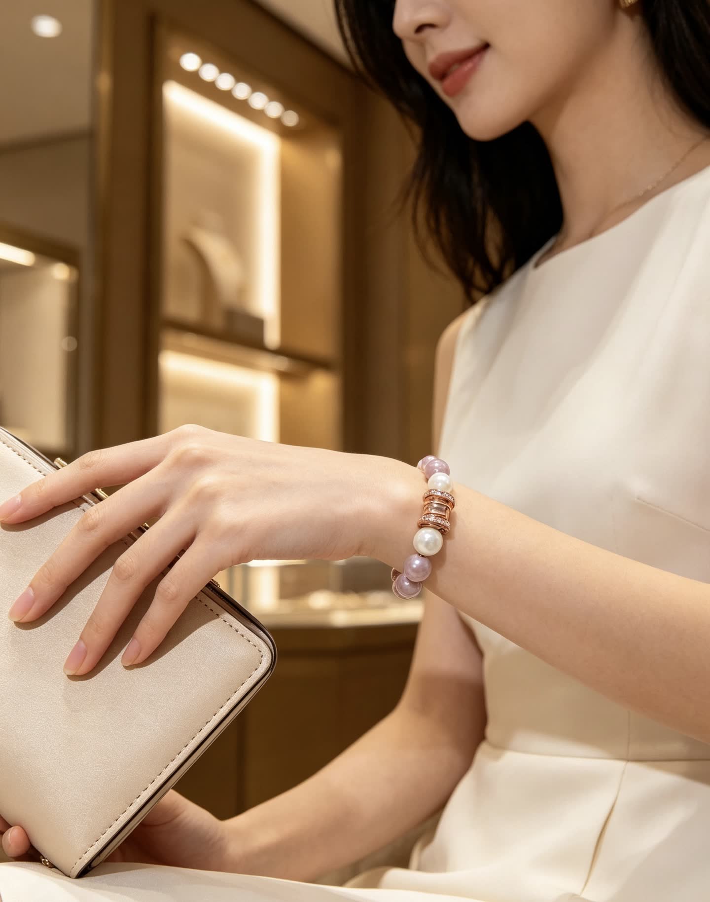 Bvlgari Multicolored Pearl Bracelet