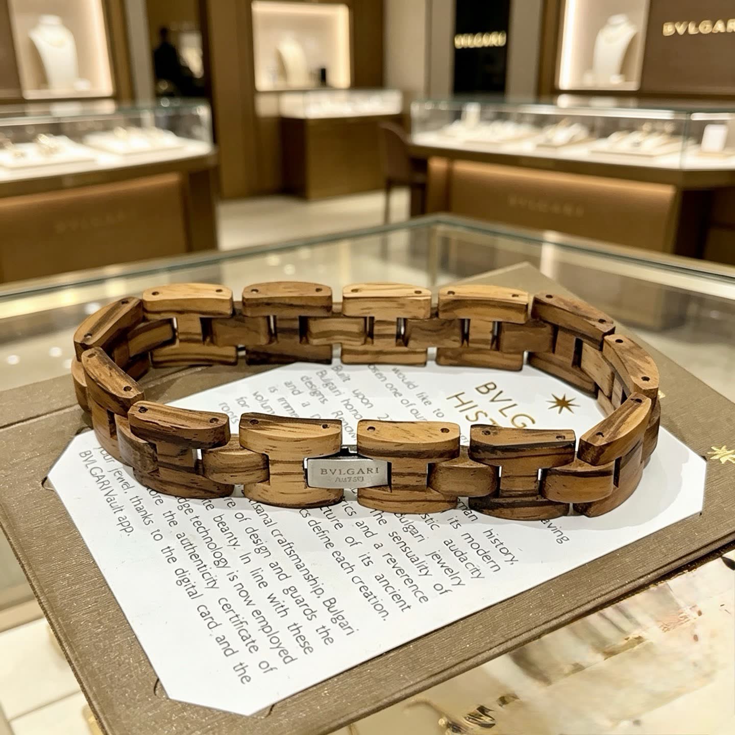 Bvlgari Wood Bracelet