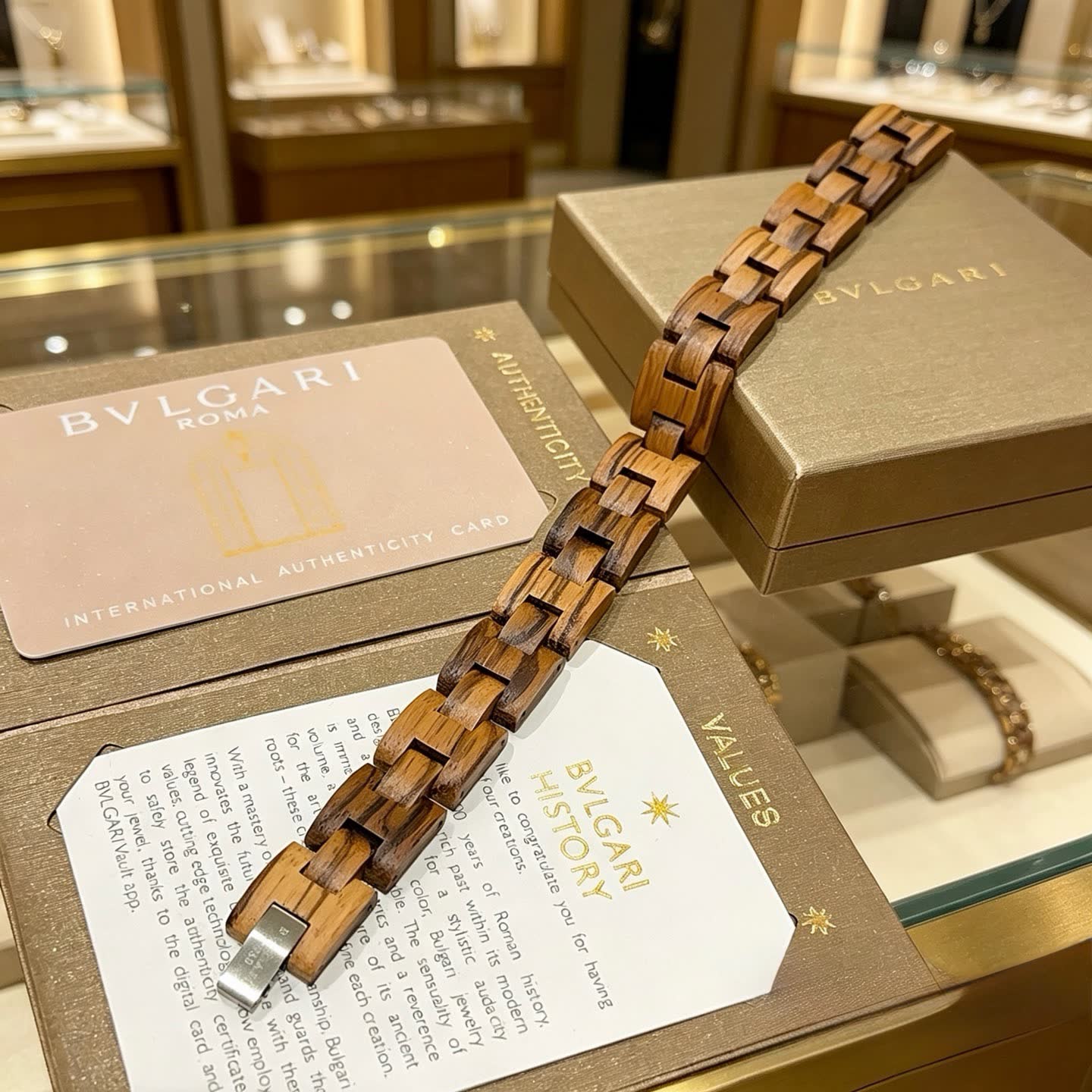 Bvlgari Wood Bracelet