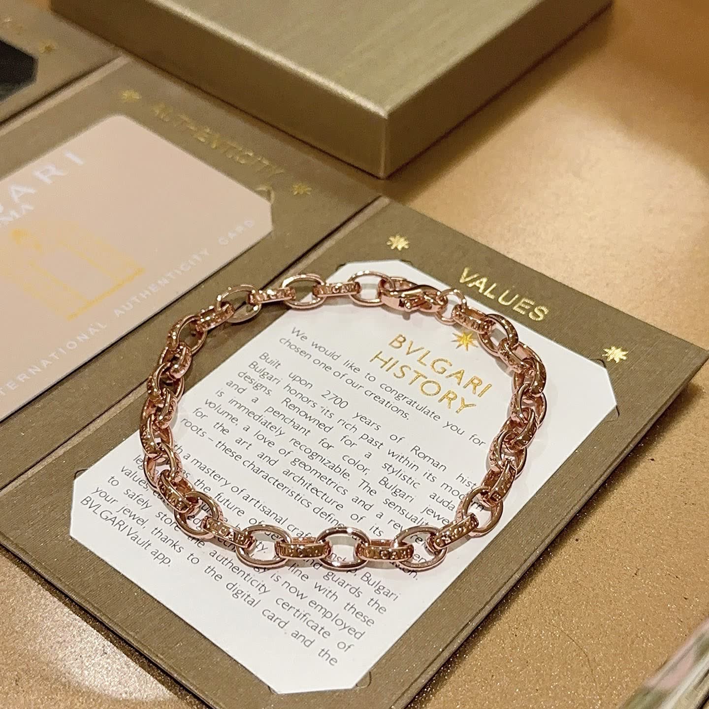 Bvlgari Rose Gold Bracelet