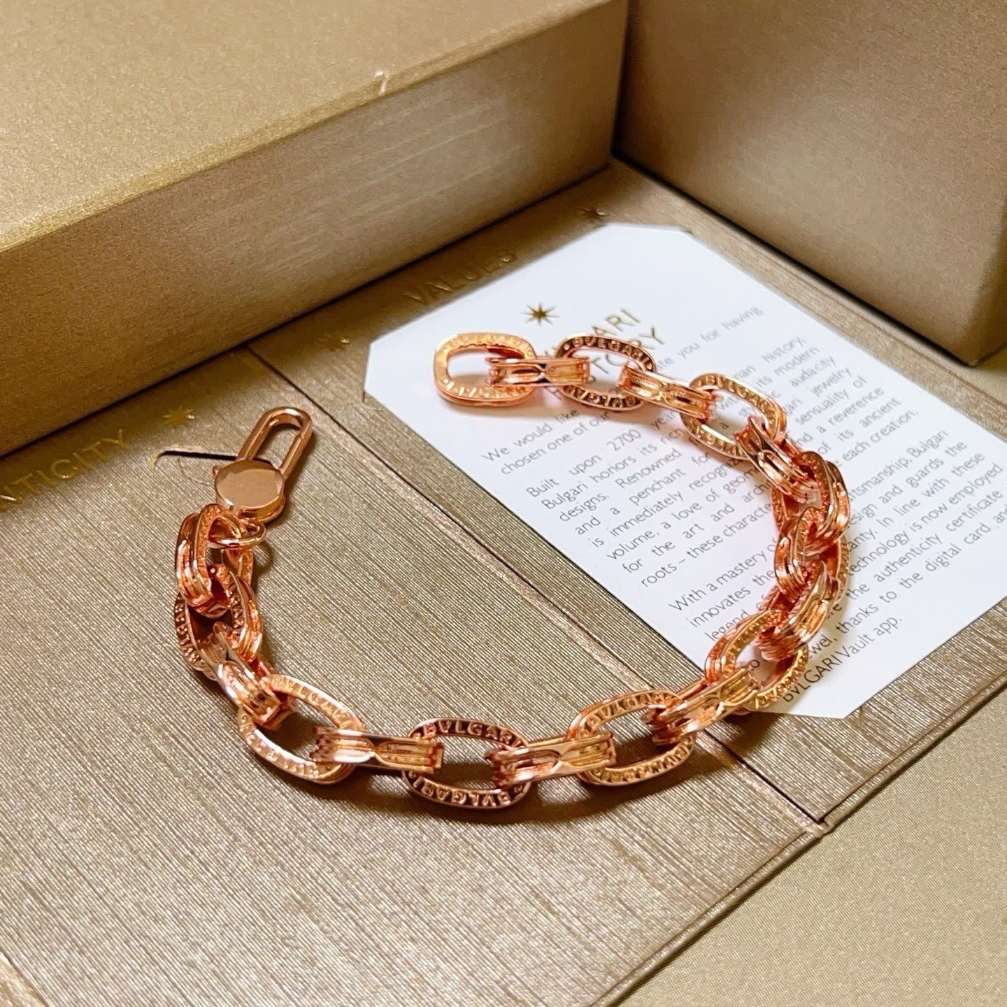 Bvlgari Rose Gold Bracelet