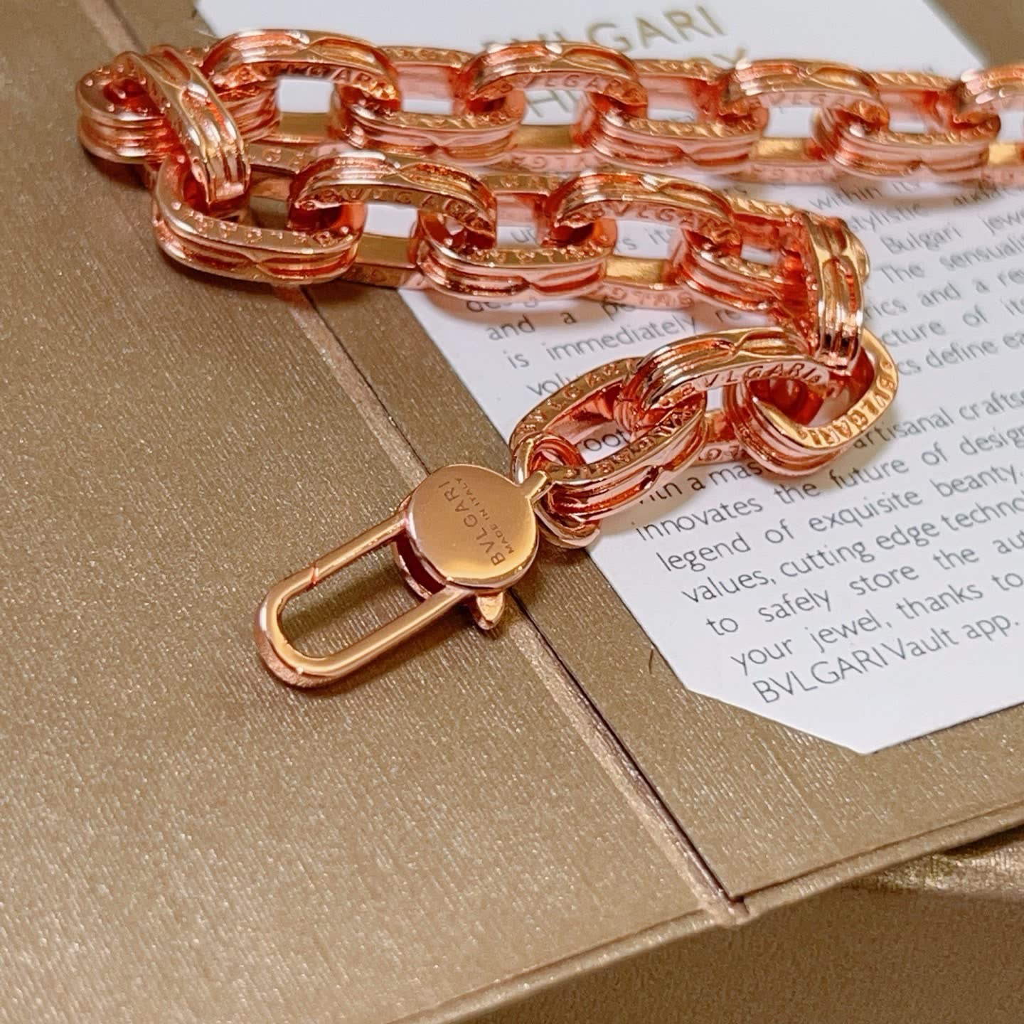 Bvlgari Rose Gold Bracelet