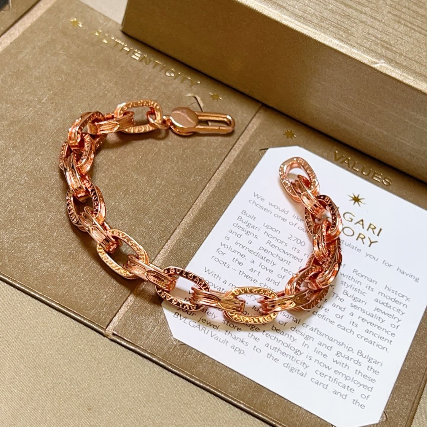 Bvlgari Rose Gold Bracelet