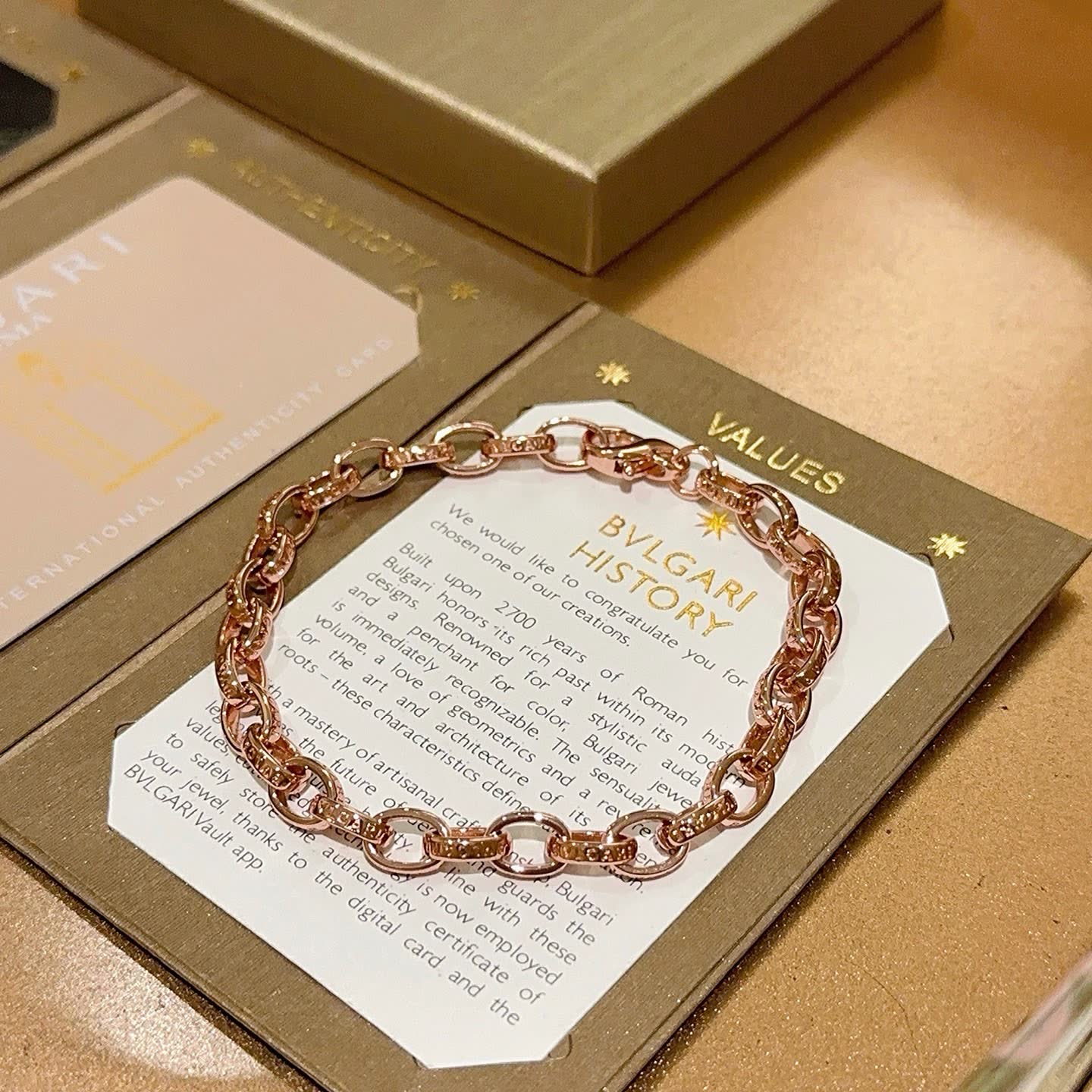 Bvlgari Rose Gold Bracelet