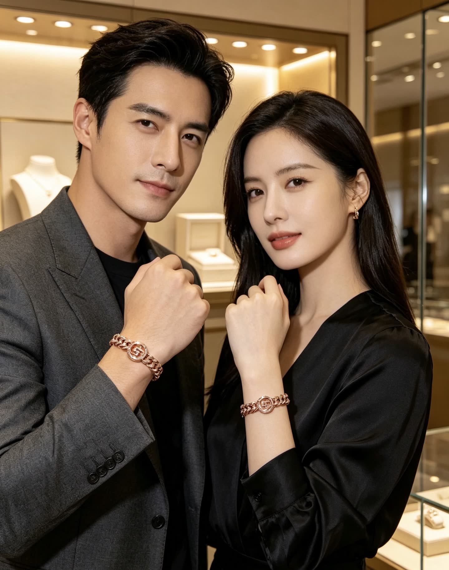 Bvlgari Rose Gold Bracelet with Diamonds