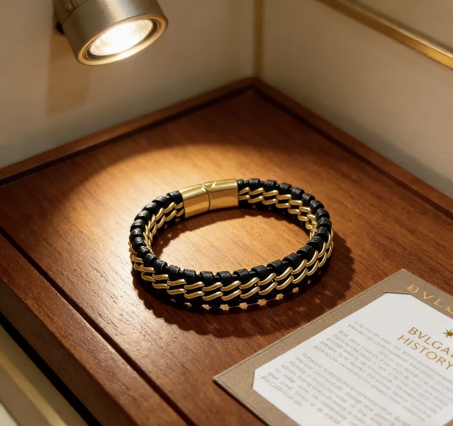 Bvlgari Black and Gold Bracelet