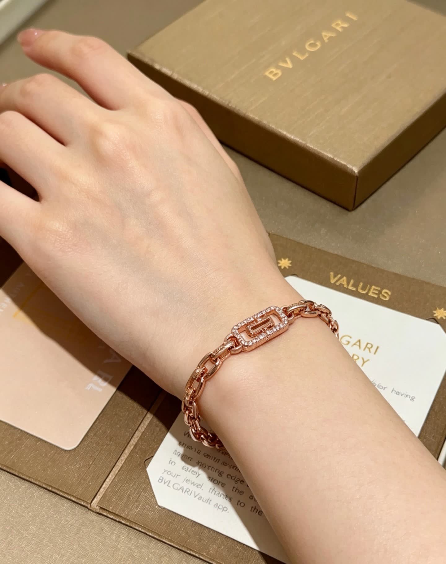 Bvlgari Rose Gold Bracelet