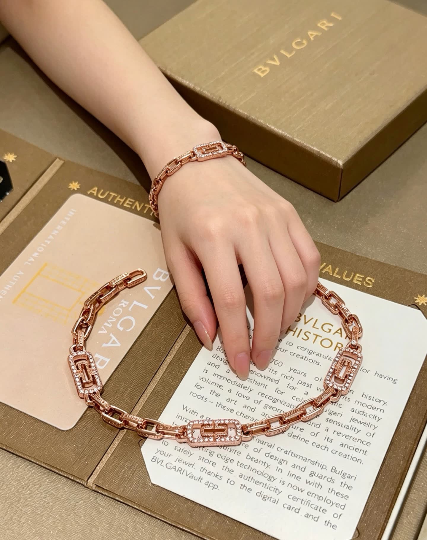 Bvlgari Rose Gold Bracelet