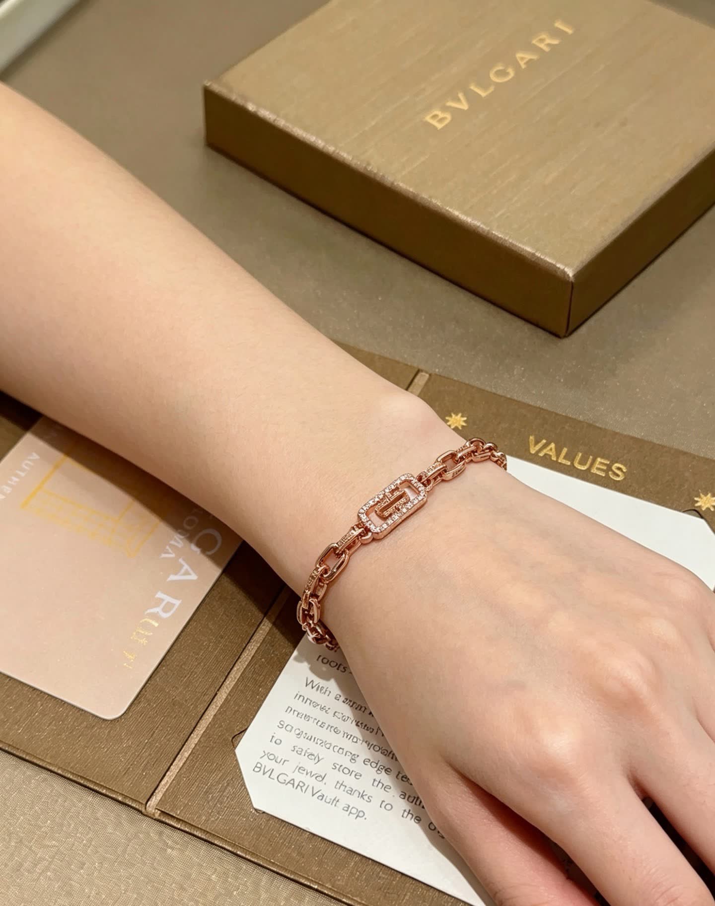 Bvlgari Rose Gold Bracelet