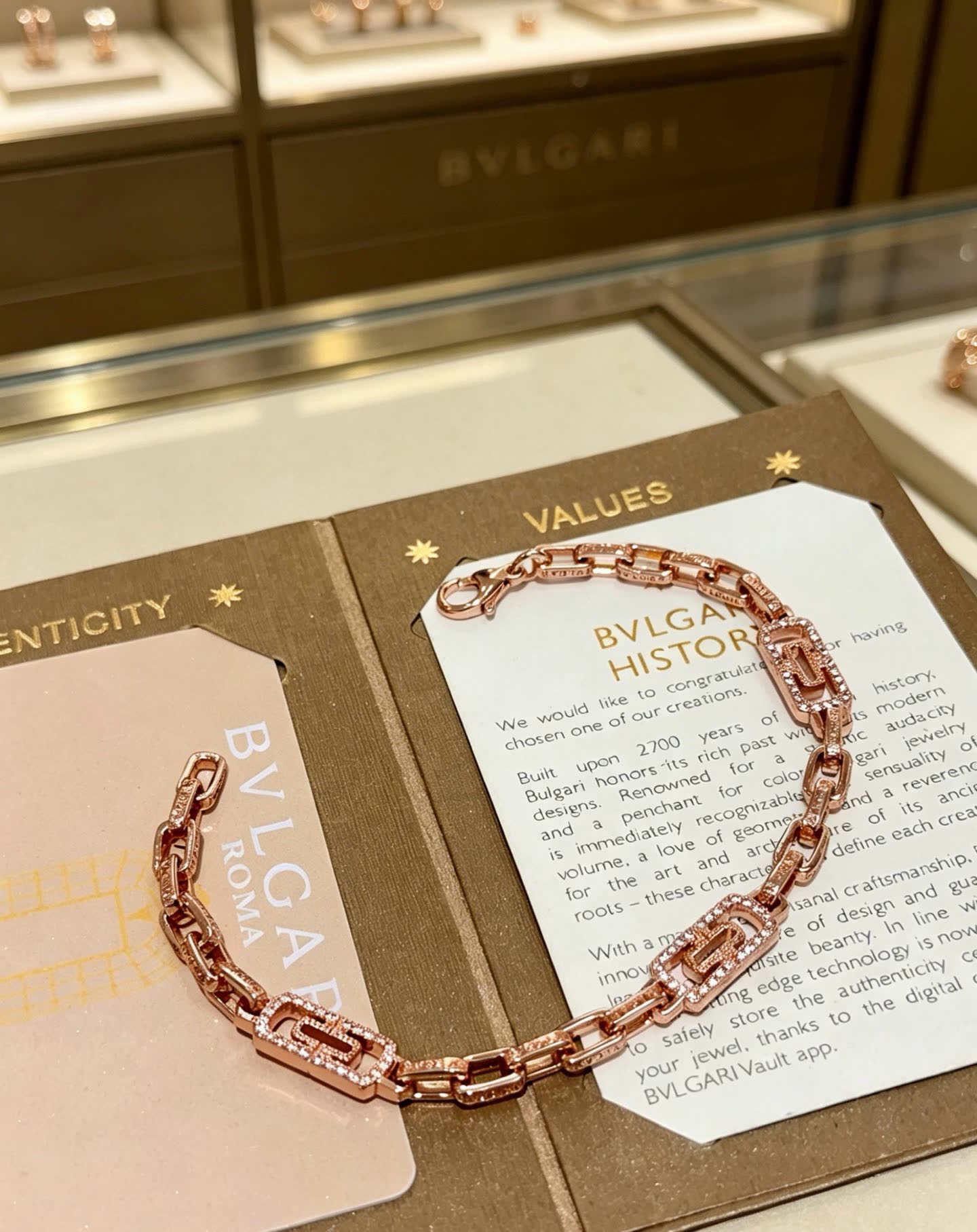 Bvlgari Rose Gold Bracelet