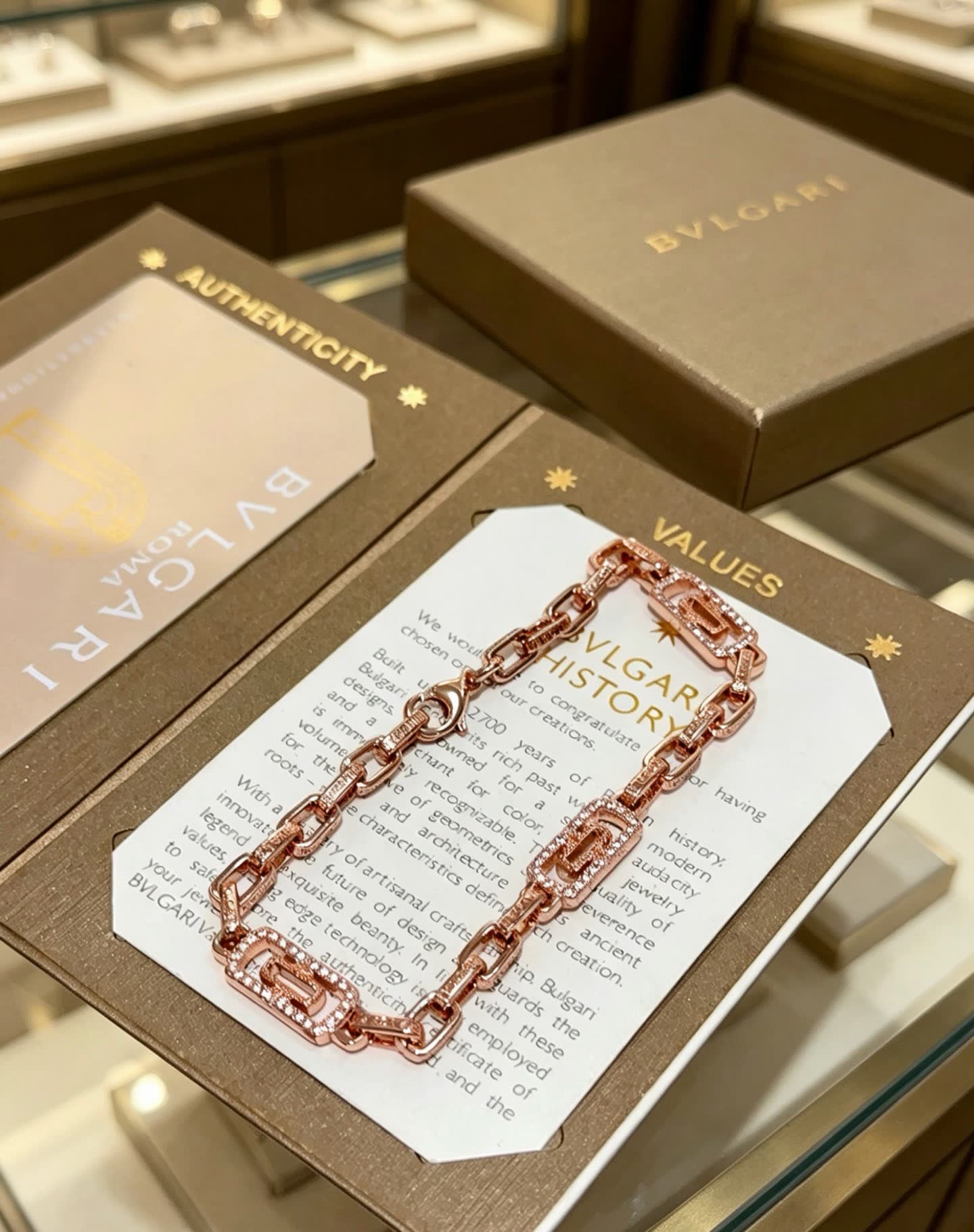 Bvlgari Rose Gold Bracelet