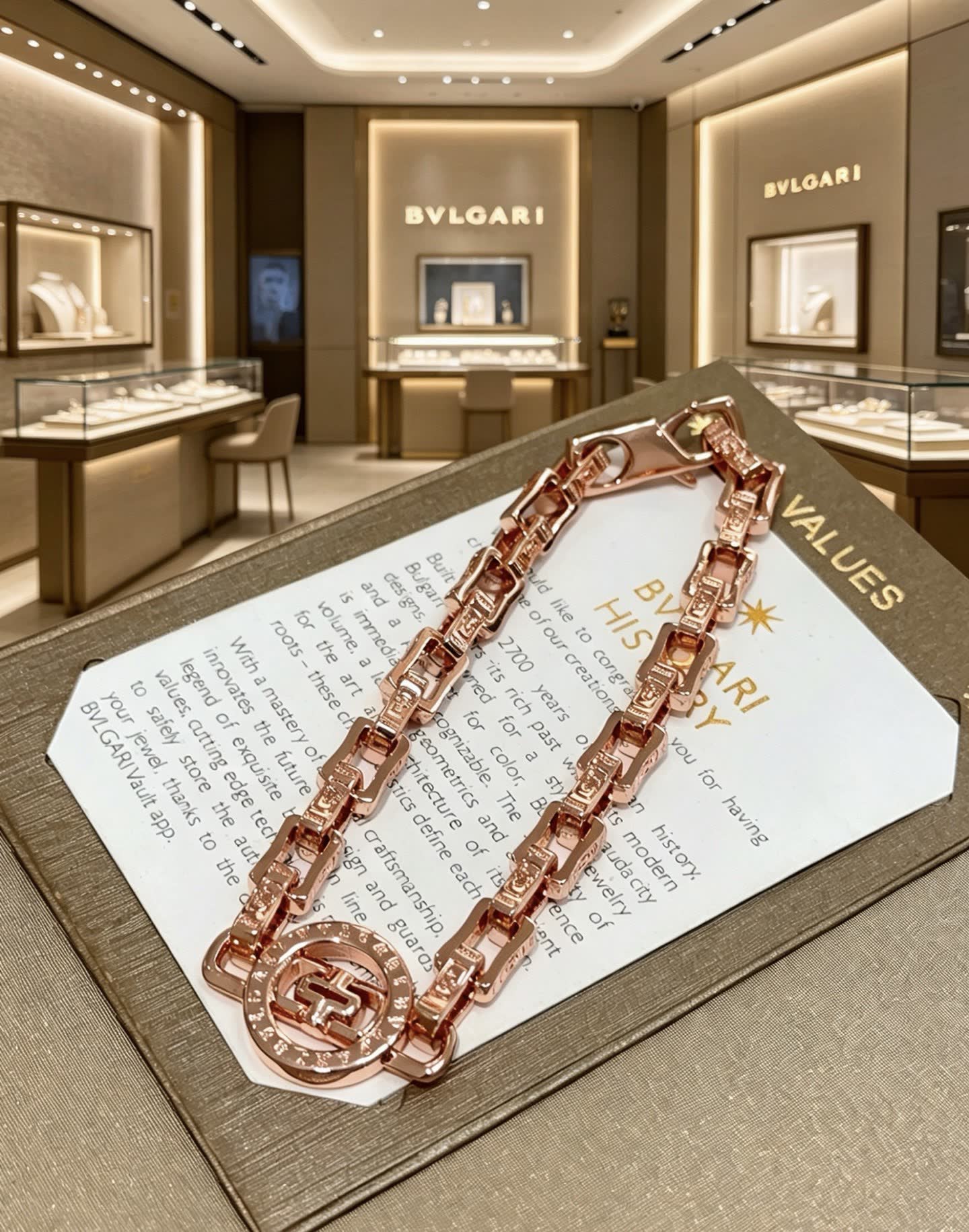 Bvlgari Rose Gold Bracelet
