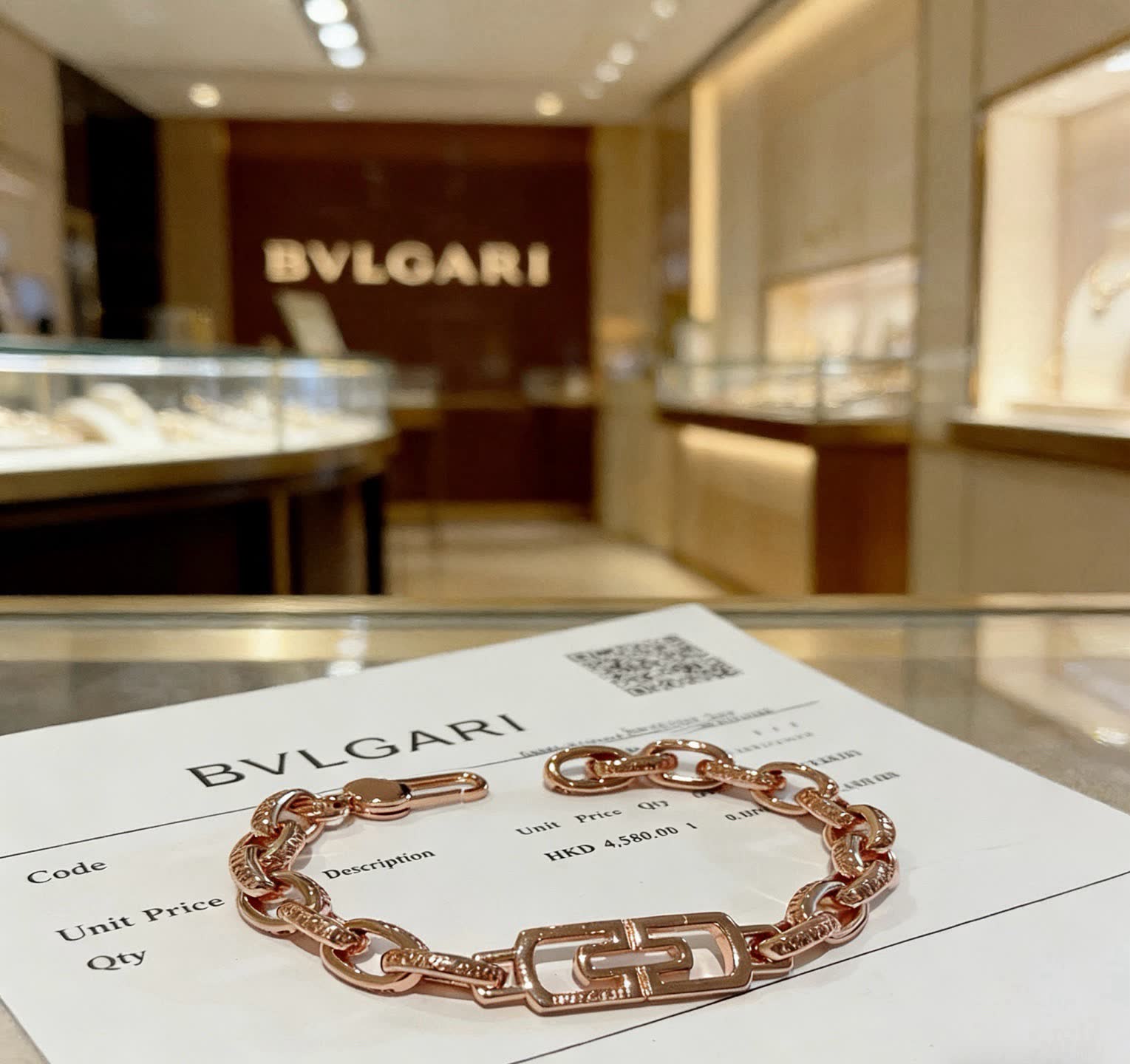 Bvlgari Rose Gold Bracelet