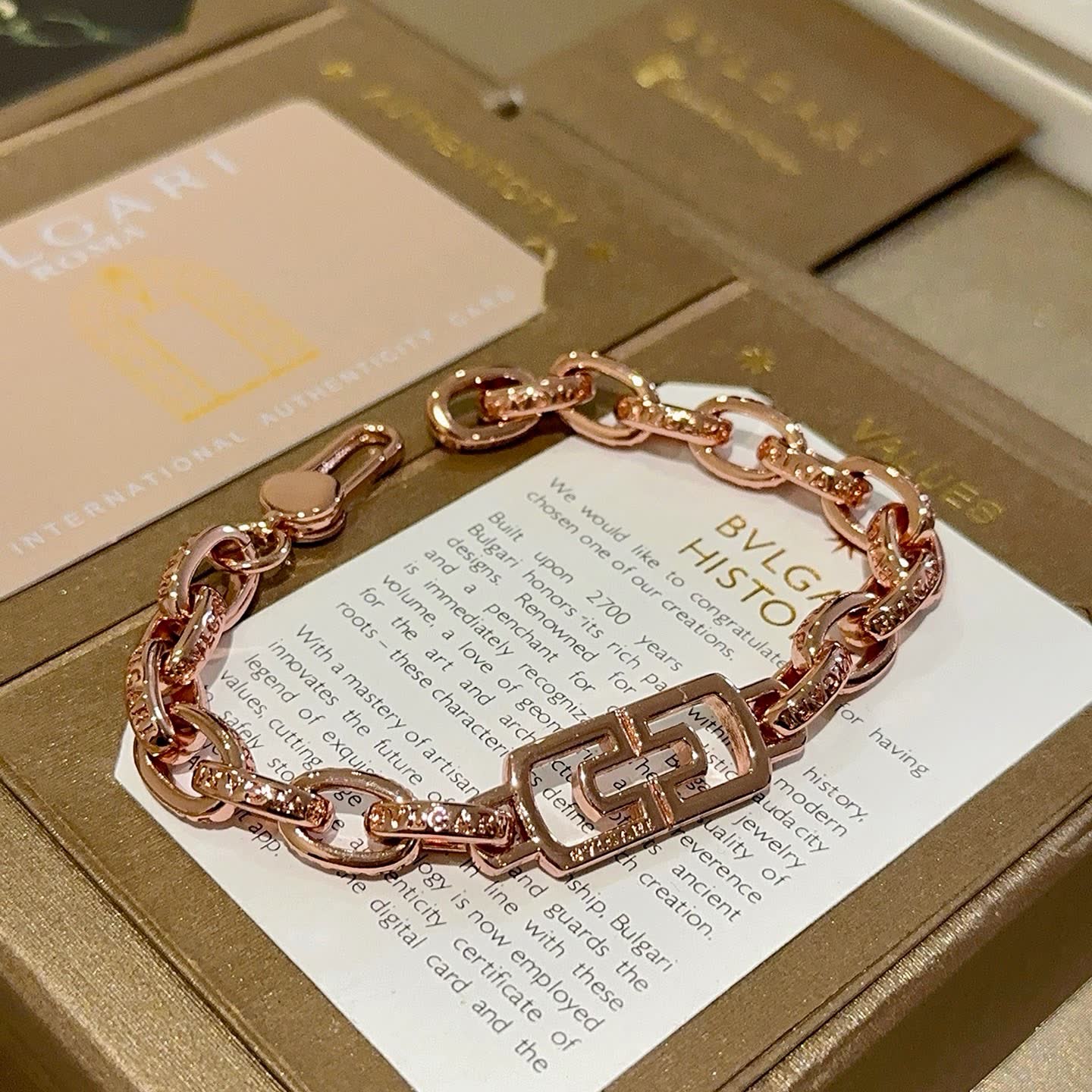 Bvlgari Rose Gold Bracelet