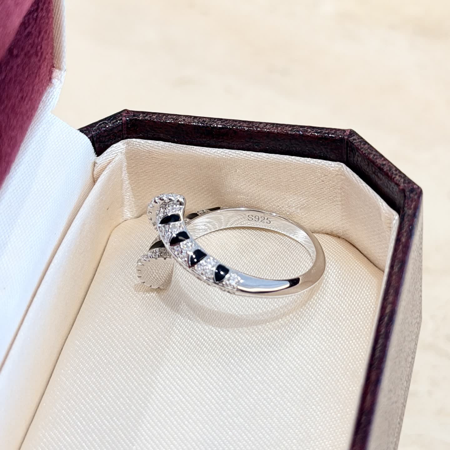 Cartier Black and White Diamond Bangle Bracelet
