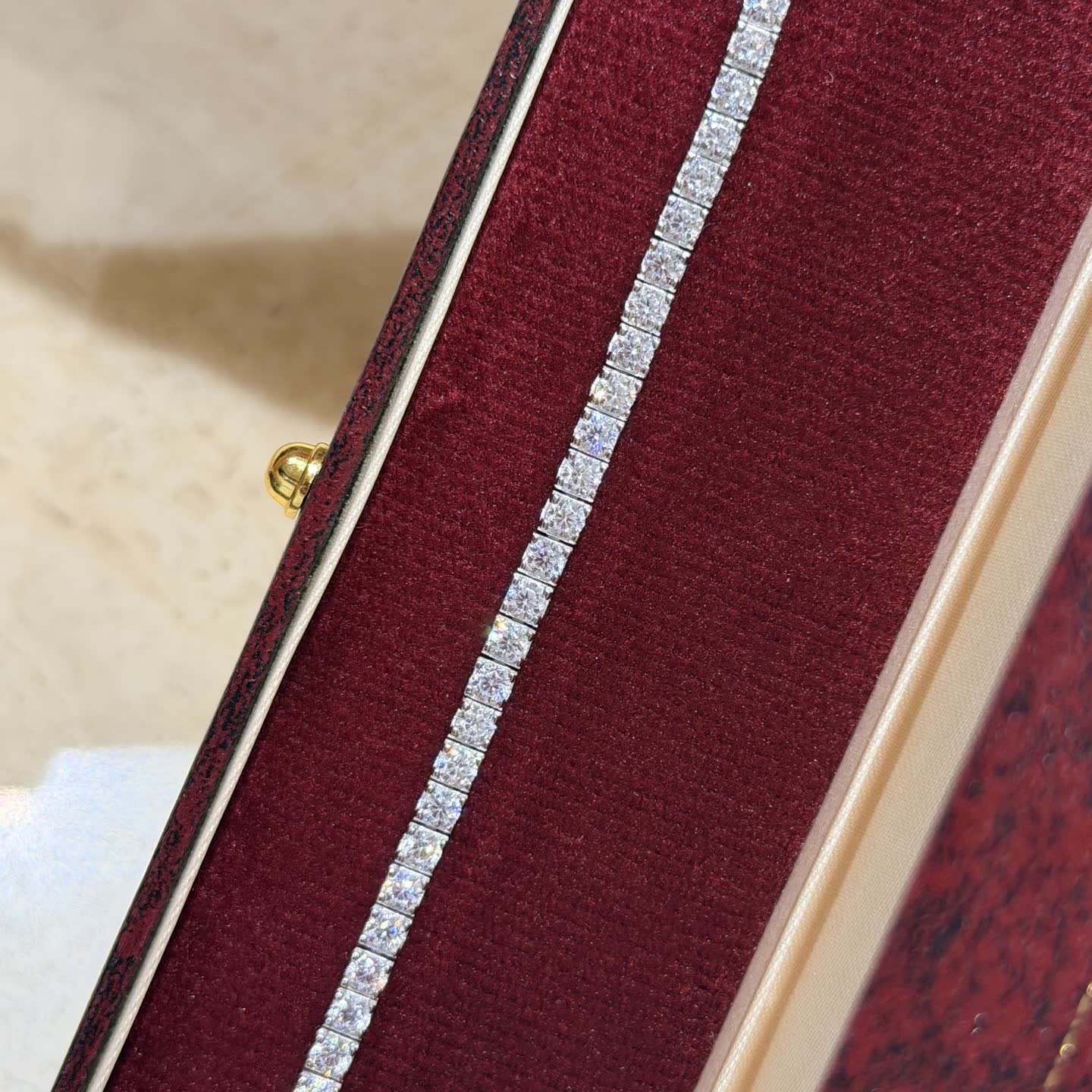 Cartier Elegant Silver Diamond Bracelet