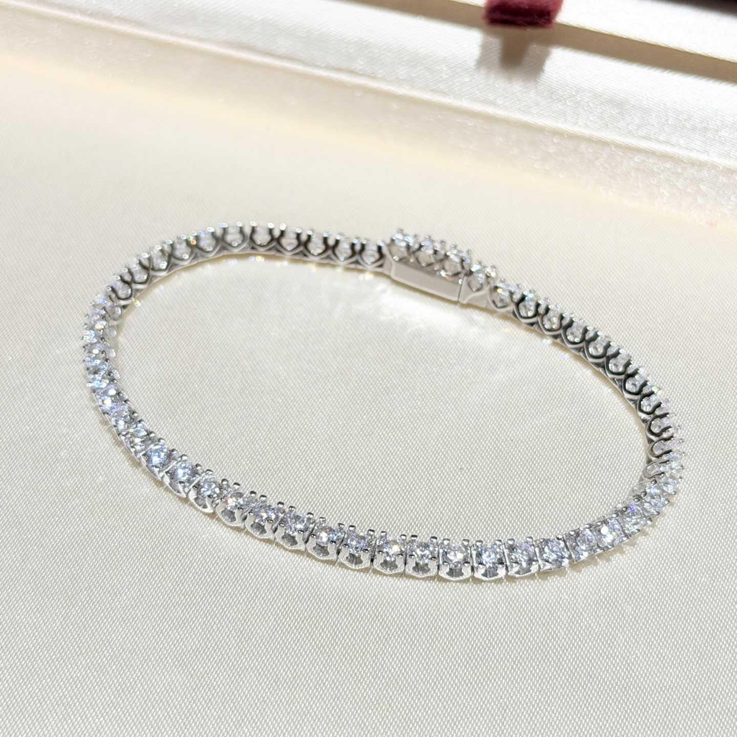 Cartier Elegant Silver Diamond Bracelet