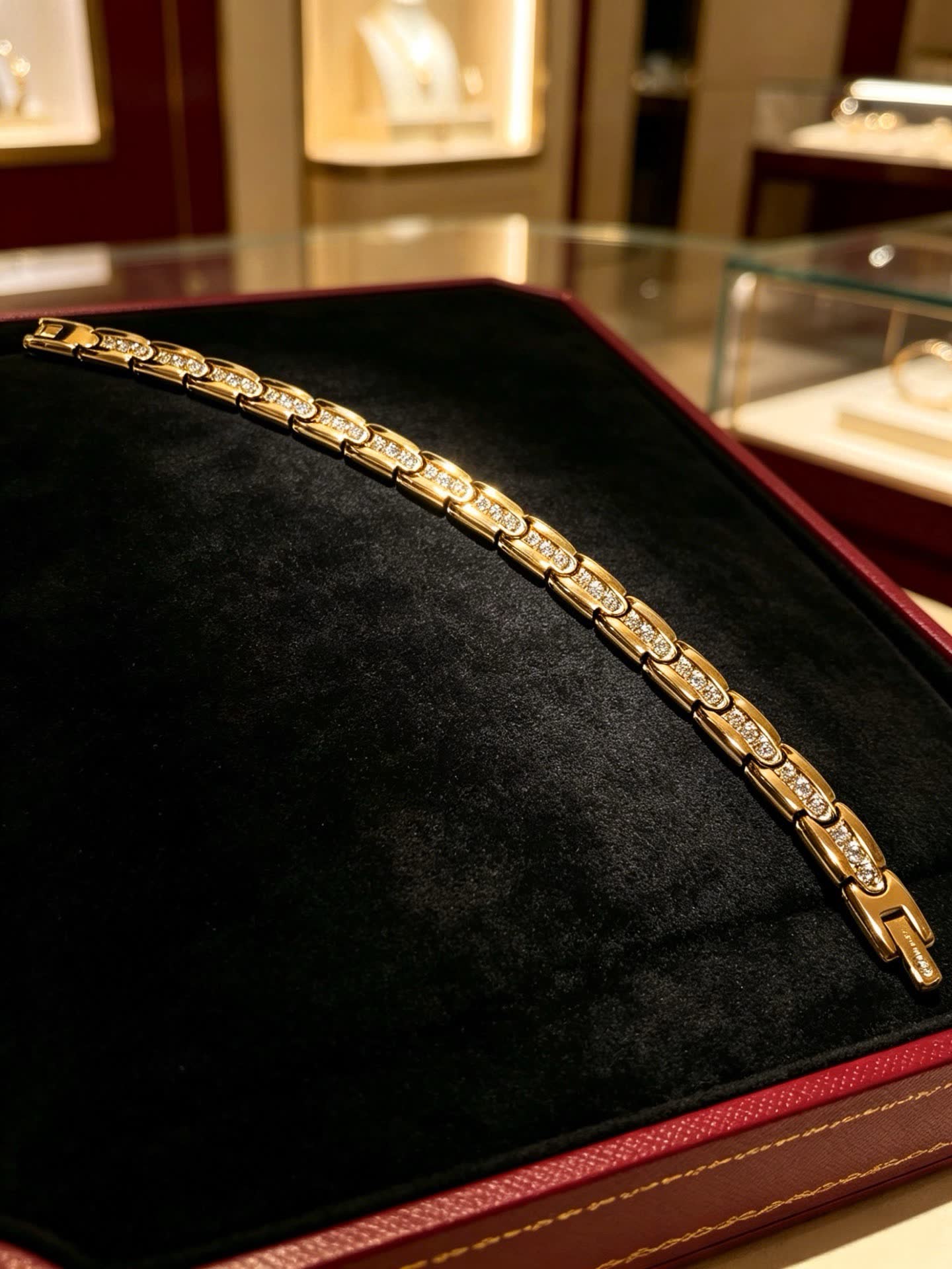 Cartier Gold Diamond Bracelet