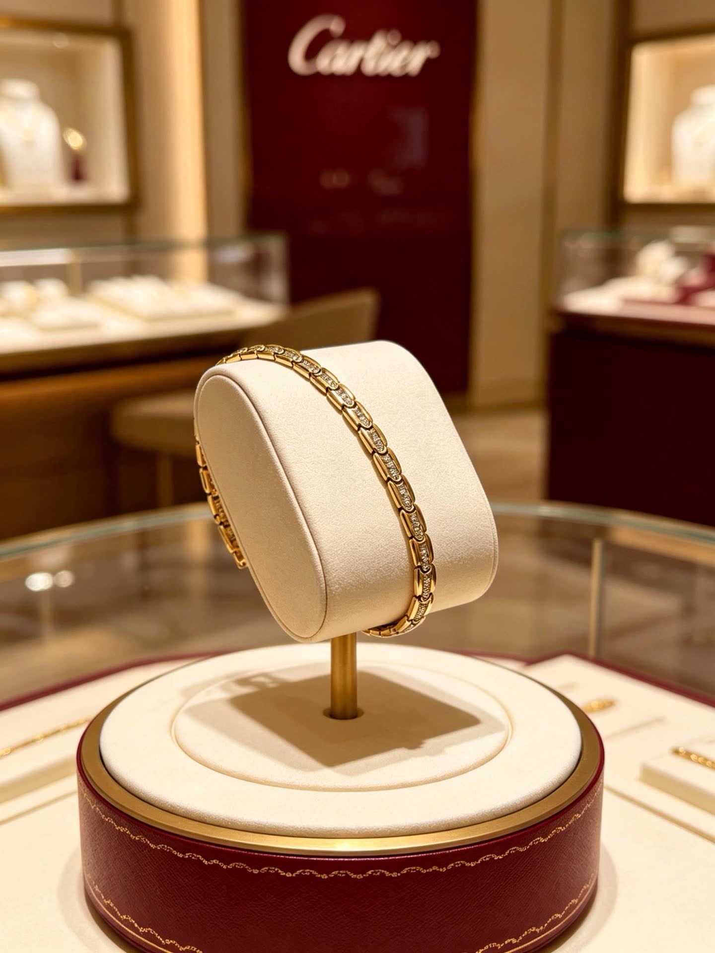 Cartier Gold Diamond Bracelet