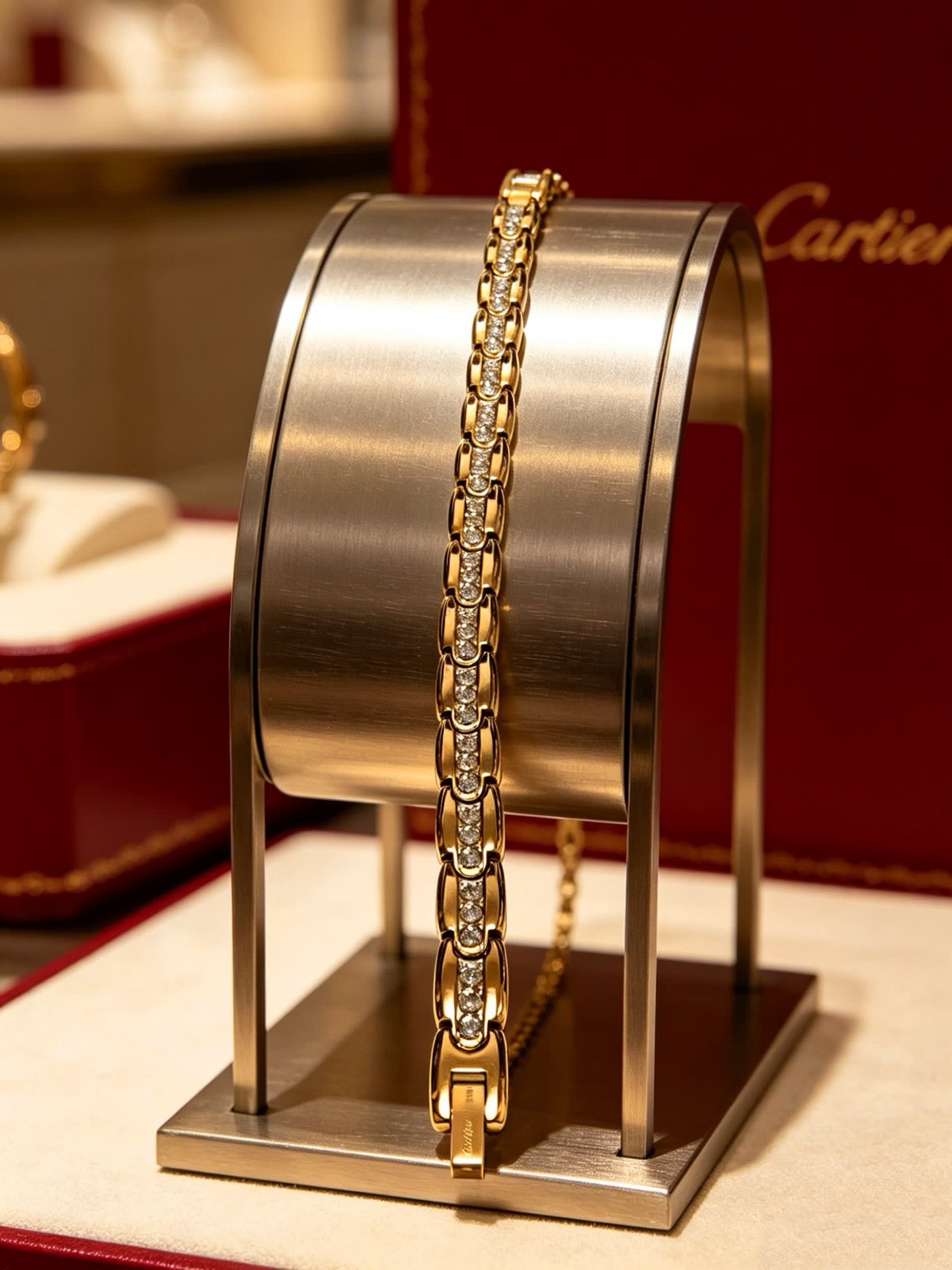 Cartier Gold Diamond Bracelet