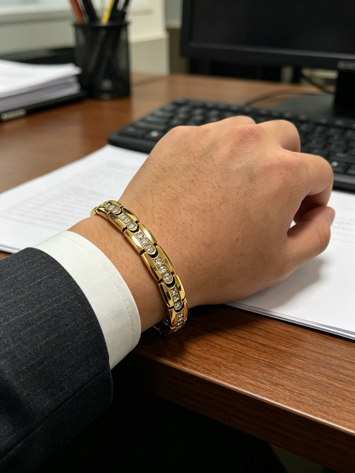 Cartier Gold Diamond Bracelet