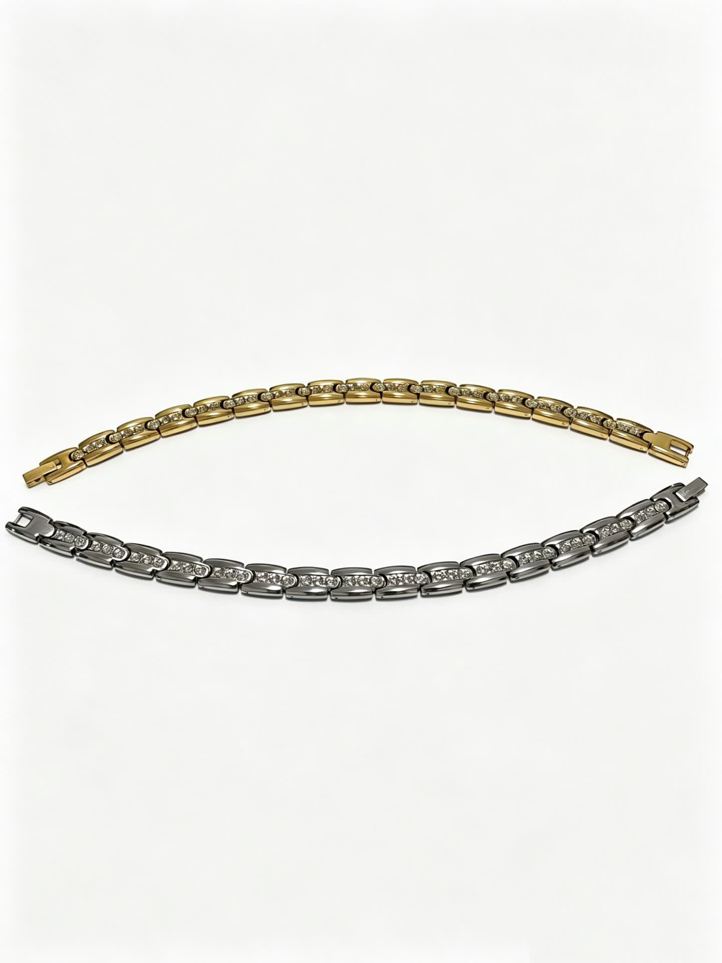 Cartier Elegant Gold and Silver Diamond Bracelets Set Cartier Elegant Gold and Silver Diamond Bracelets Set