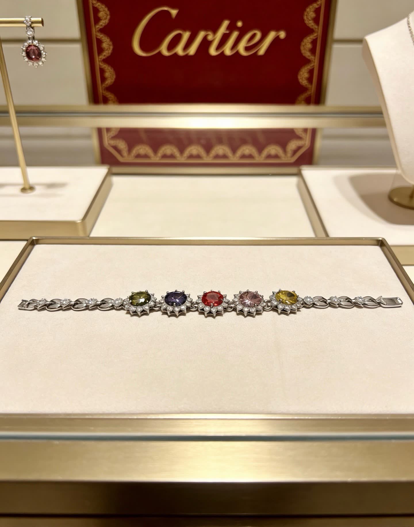 Cartier Multicolored Gemstone Bracelet Cartier Multicolored Gemstone Bracelet
