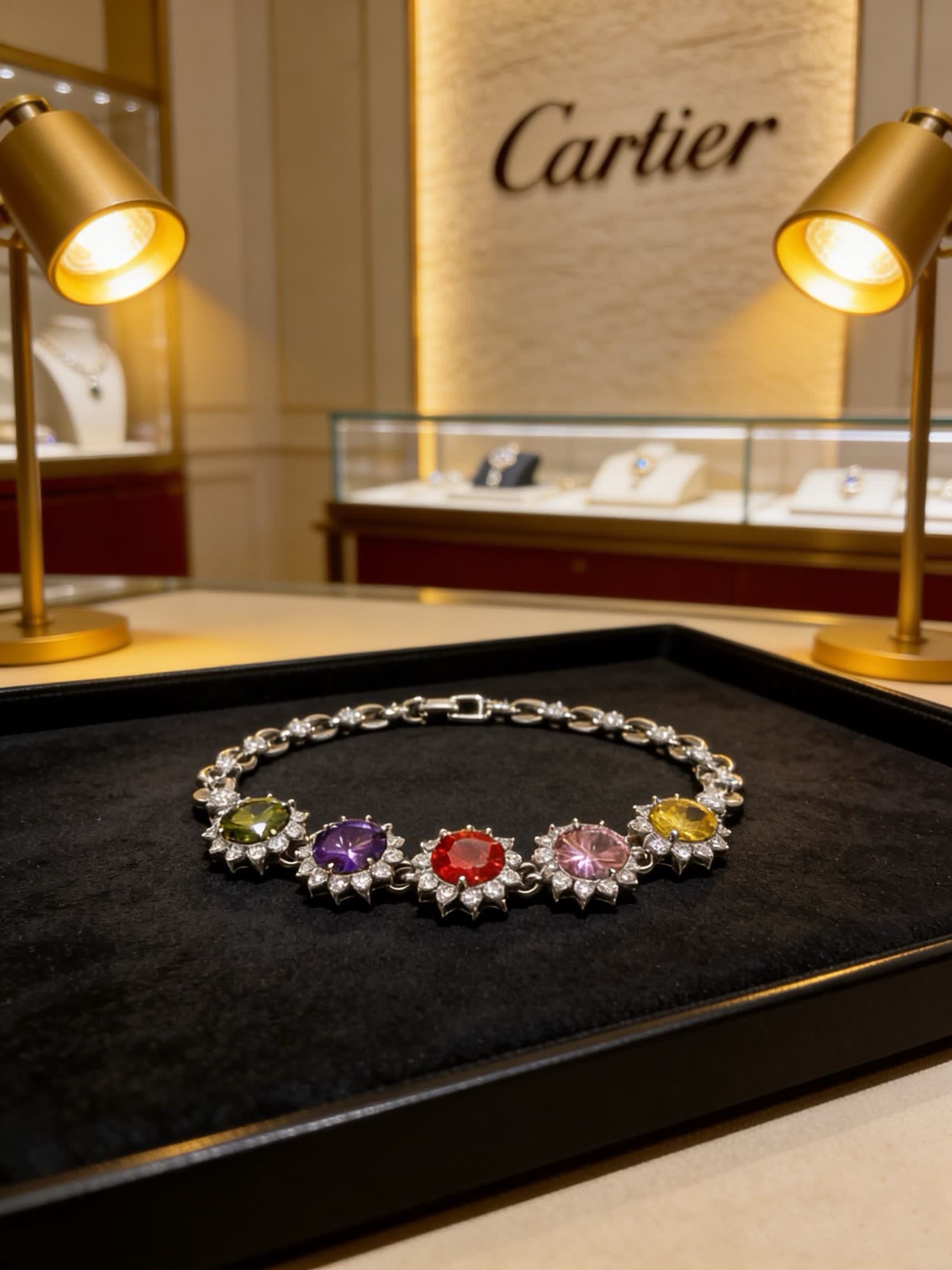 Cartier Multicolored Gemstone Bracelet