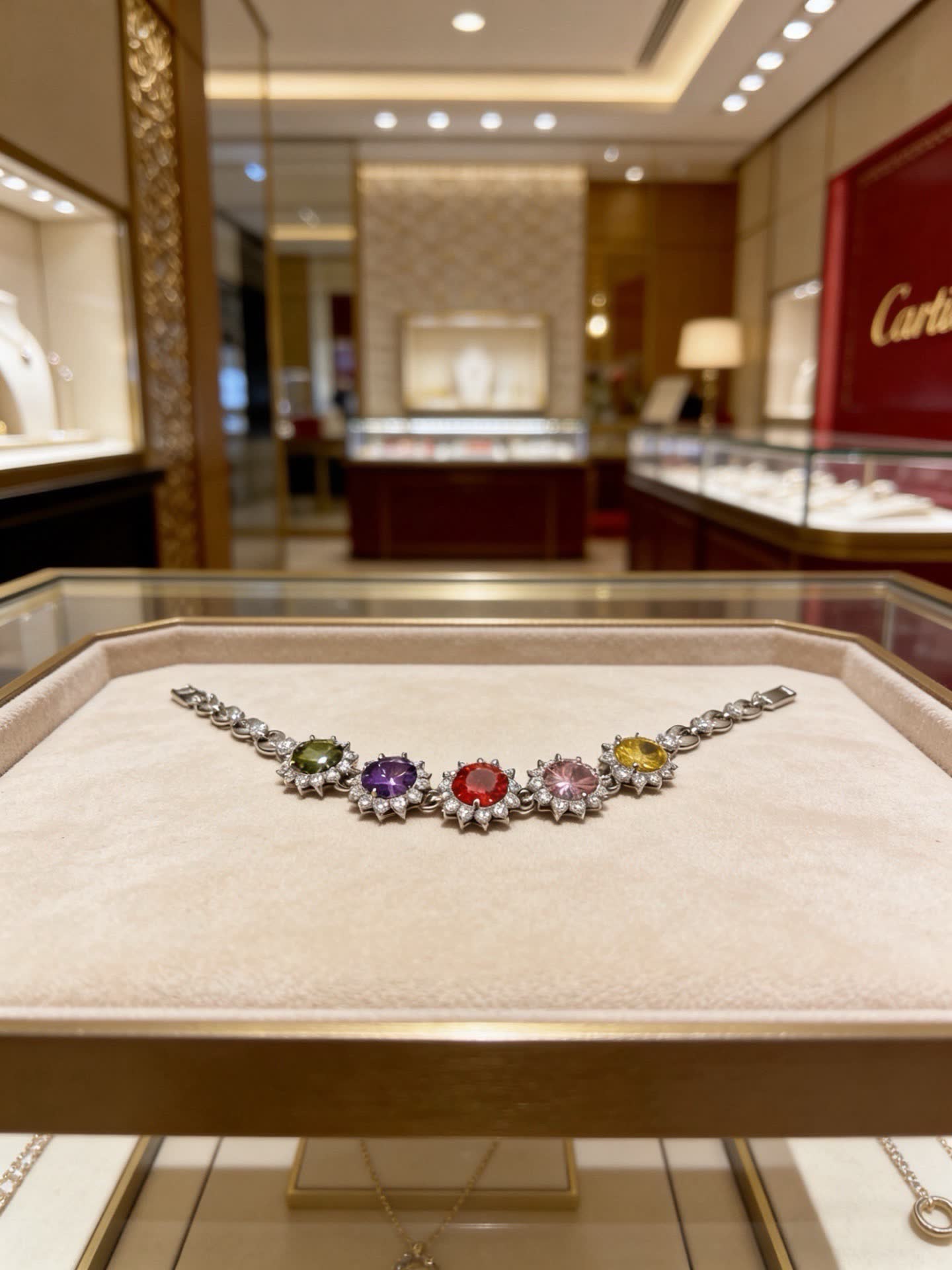 Cartier Multicolored Gemstone Bracelet