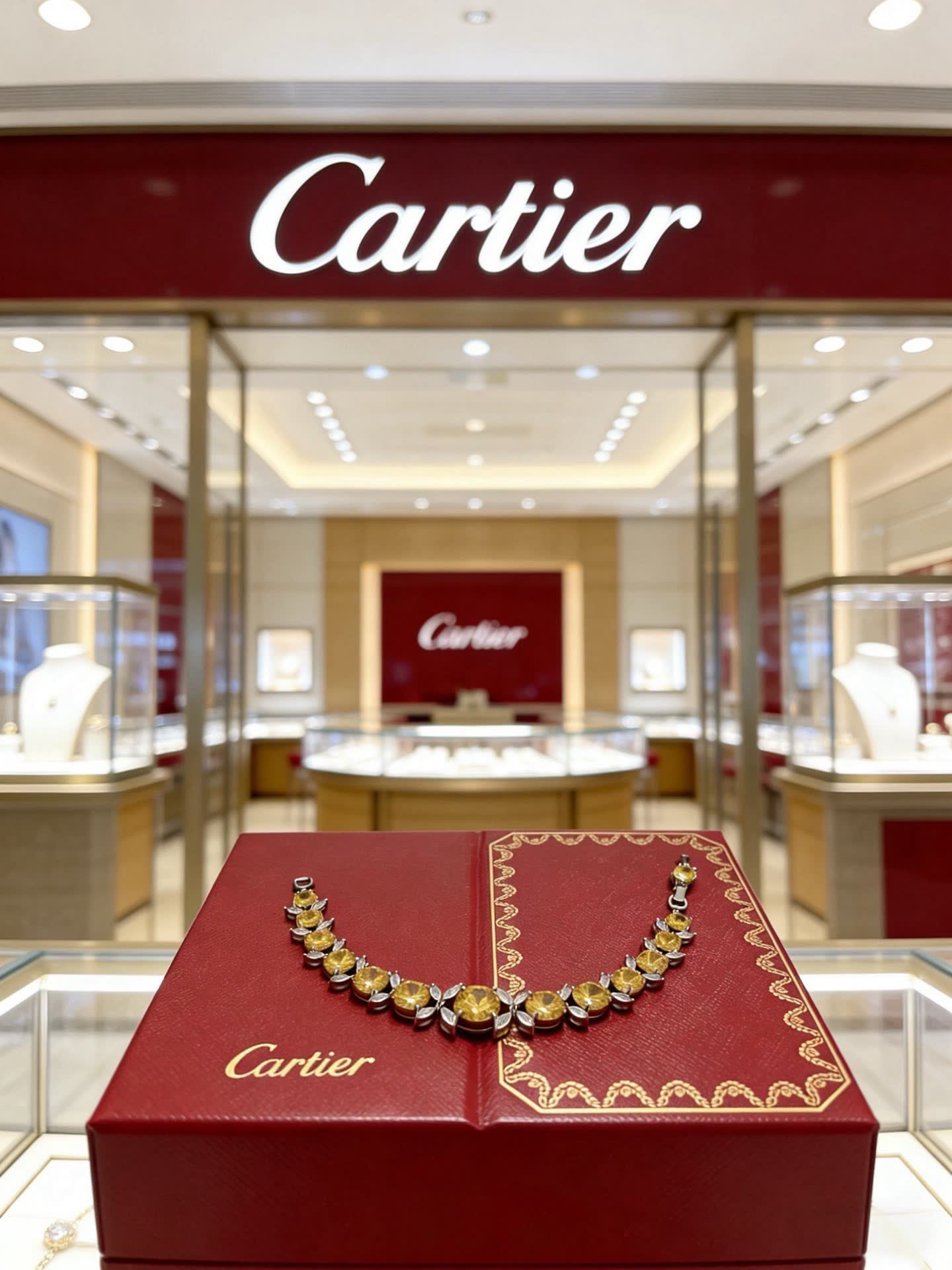 Cartier Yellow Diamond Bracelet
