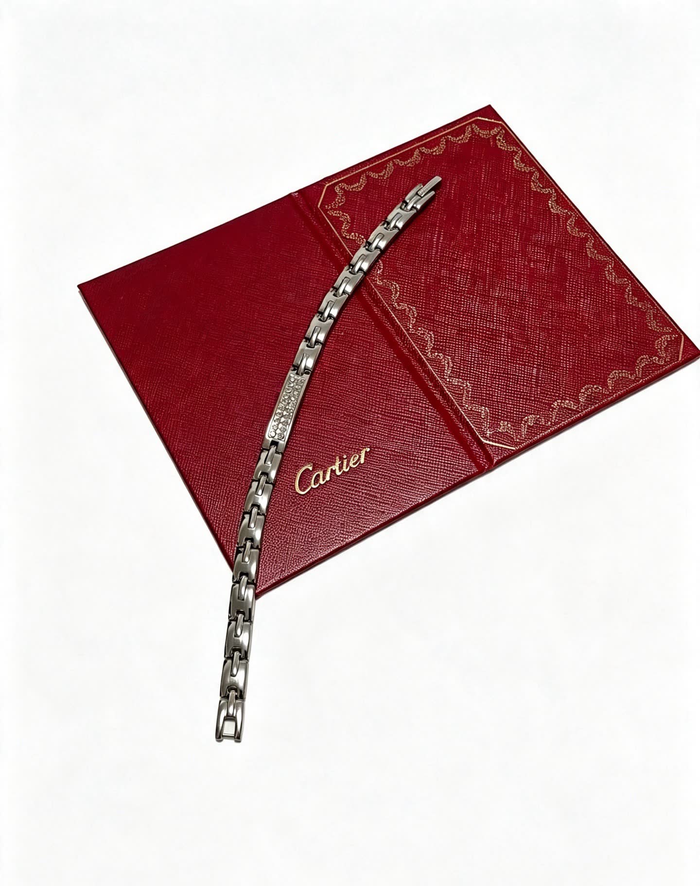 Cartier Red Leather Presentation Box with Bracelet Cartier Red Leather Presentation Box with Bracelet