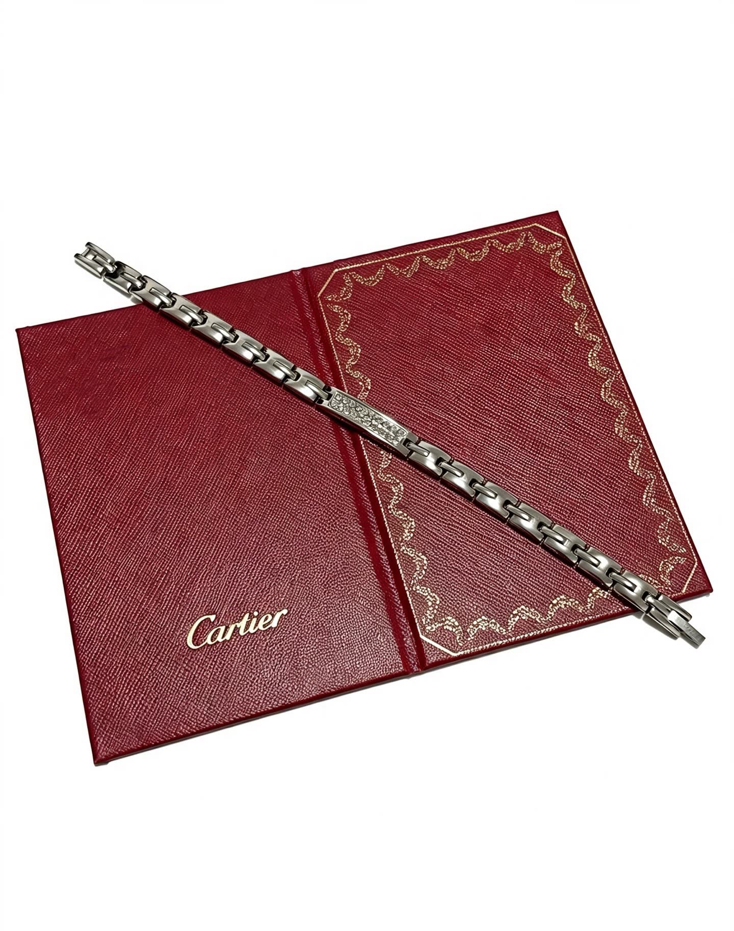 Cartier Red Leather Presentation Box with Bracelet