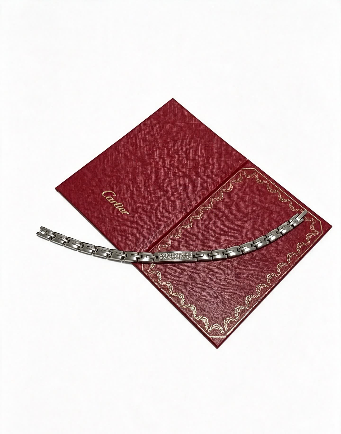 Cartier Red Leather Presentation Box with Bracelet
